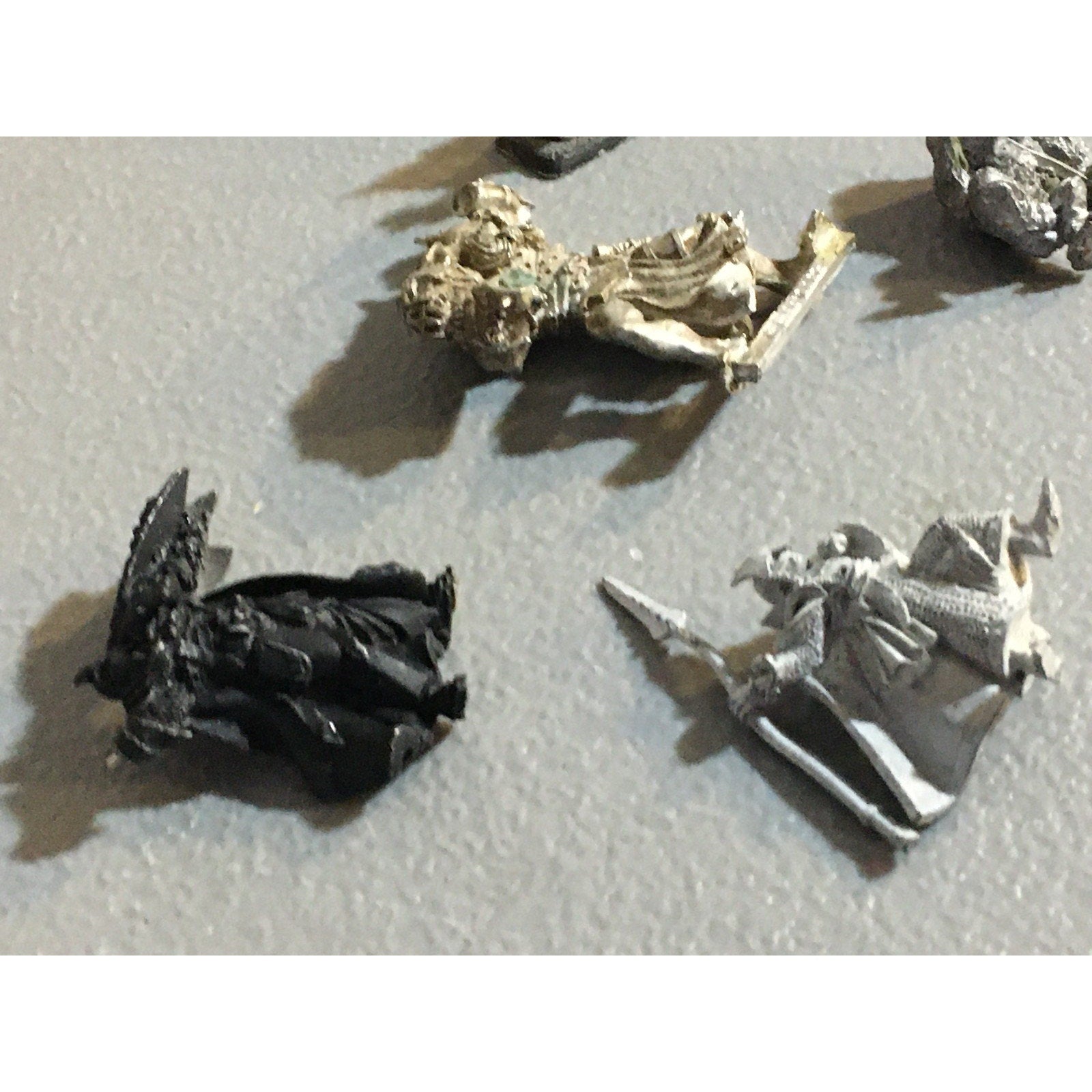 A32530 UNKNOWN METAL MINIATURES INCOMPLETE LOT WARRIOR ELF OGRE ORC DWARF