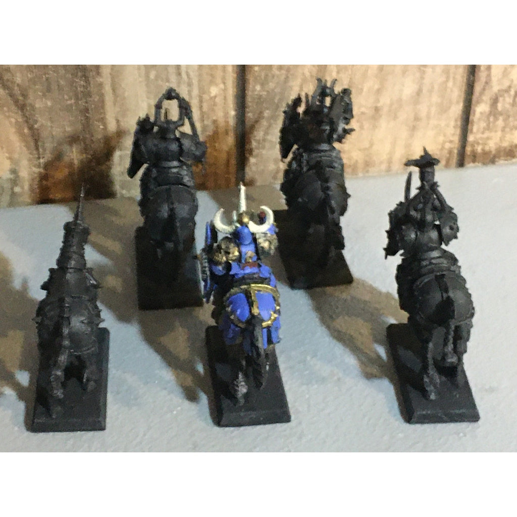 A33420 WARHAMMER FANTASY OLD WORLD CHAOS MORTALS KNIGHTS 5 PK INCOMPLETE GW