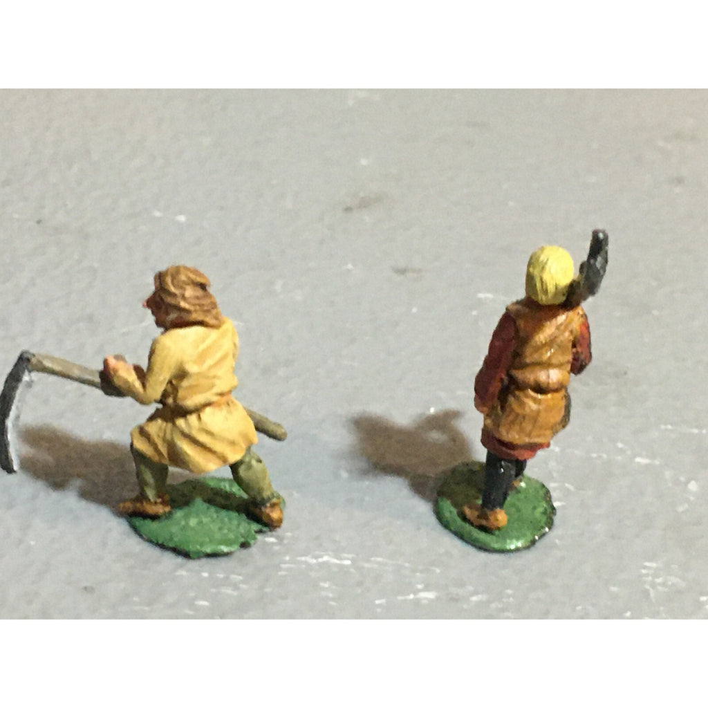 A10120 CITADEL PRE SLOTTA METAL RARE OOP HUMAN FARMERS PEASANTS 2 PK PAINTED