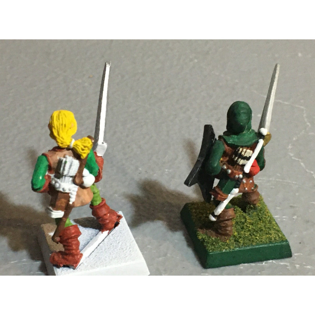 A18763 WARHAMMER FANTASY MARAUDER METAL WOOD ELVES WARRIORS 2 PK GW