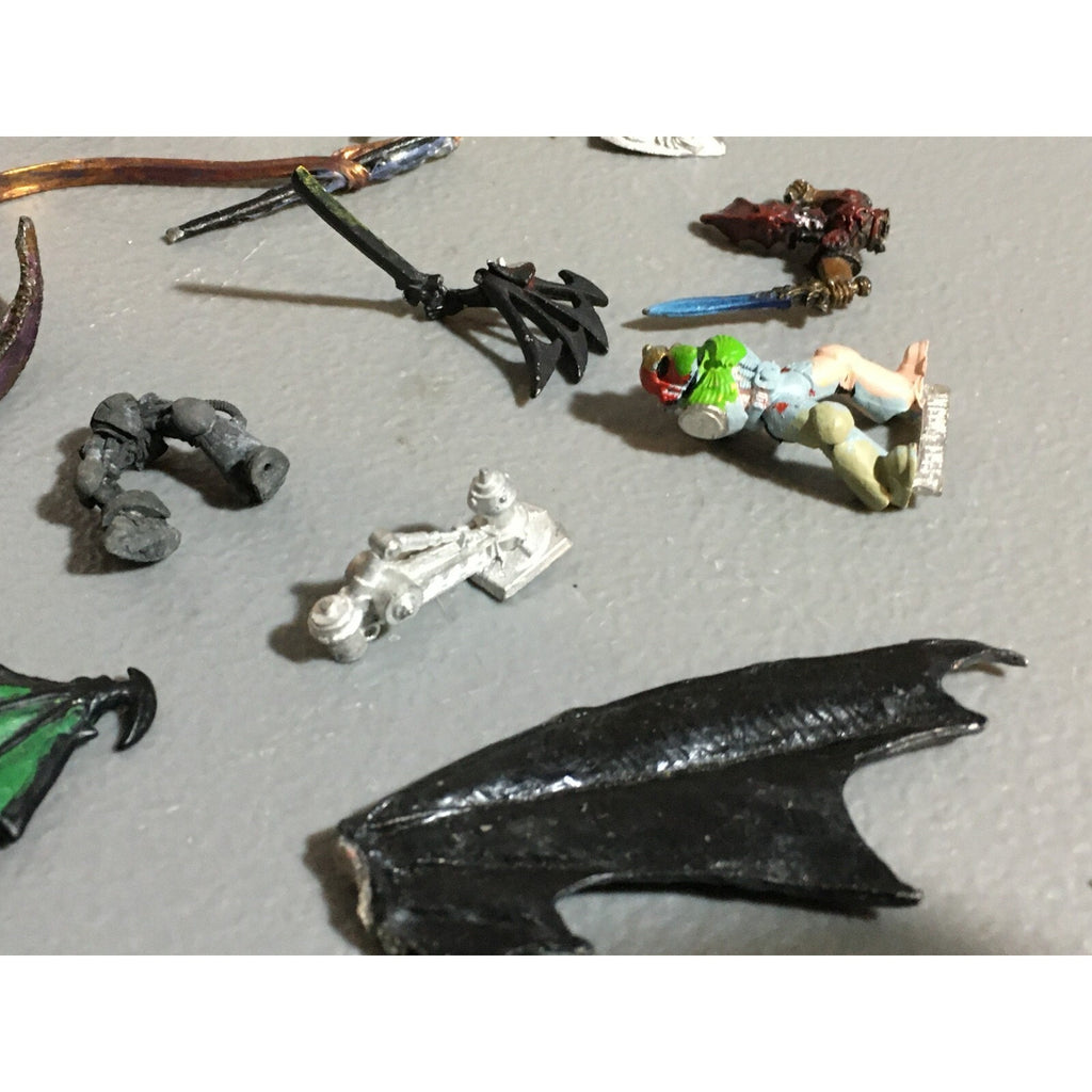 A20150 WARHAMMER 40K AOS FANTASY BITS LOT ALL METAL WINGS TALONS SPACE MARINES