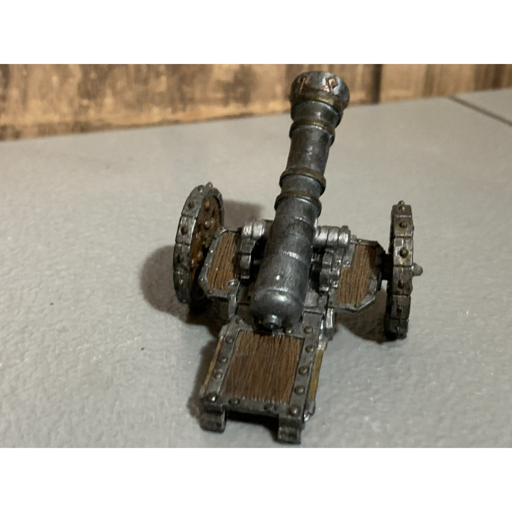 A16892 UNKNOWN MINIATURE TABLETOP WARGAMES CANNON ARTILLERY PLASTIC