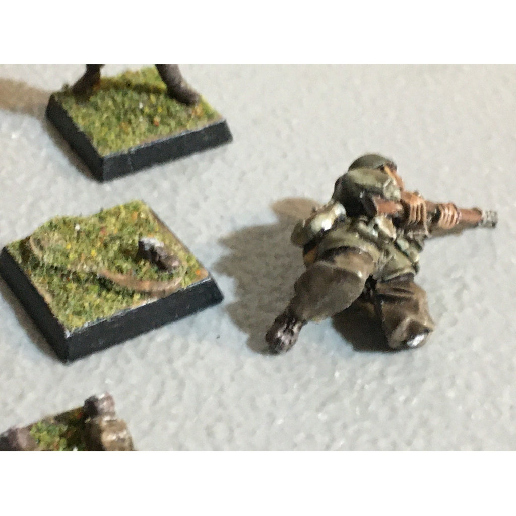 A30867 UNKNOWN METAL MINIATURES SOLDIERS INFANTRY WWII? WWI? TABLE TOP WAR GAMES