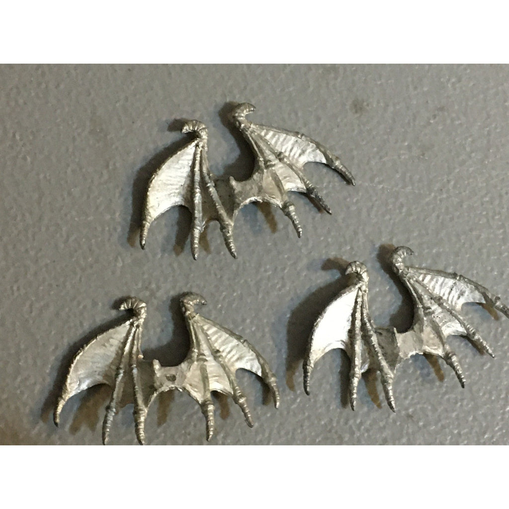 A33850 WARHAMMER 40K TYRANIDS BITS LOT METAL GARGOYLE WINGS 3 PK GW