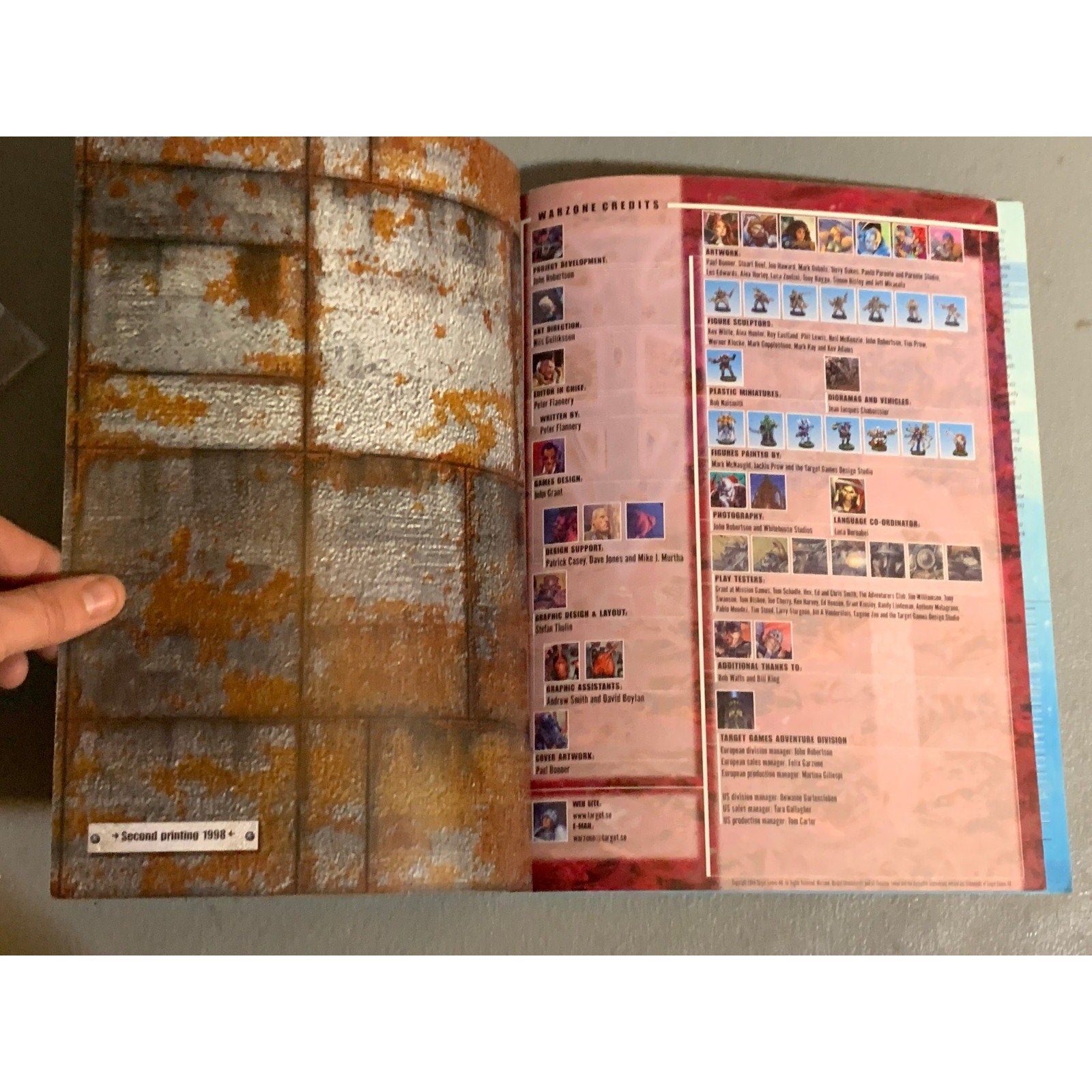 A31656 WARZONE MUTANT CH HHG HEARTBREAKER ARMY BOOK PLAYED THE CHRONICLES OF WAR