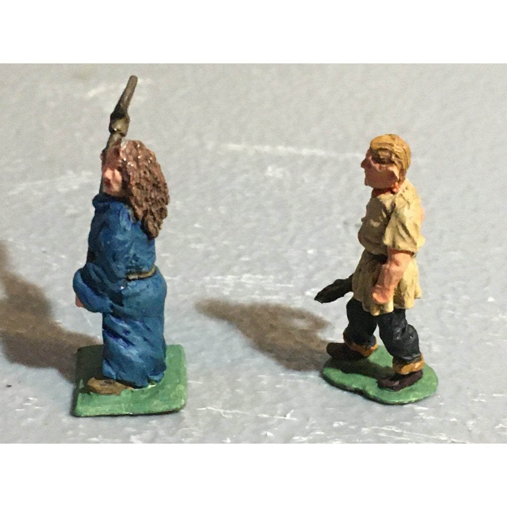A10176 CITADEL PRE SLOTTA METAL RARE OOP HUMAN FARMERS PEASANTS 2 PK PAINTED
