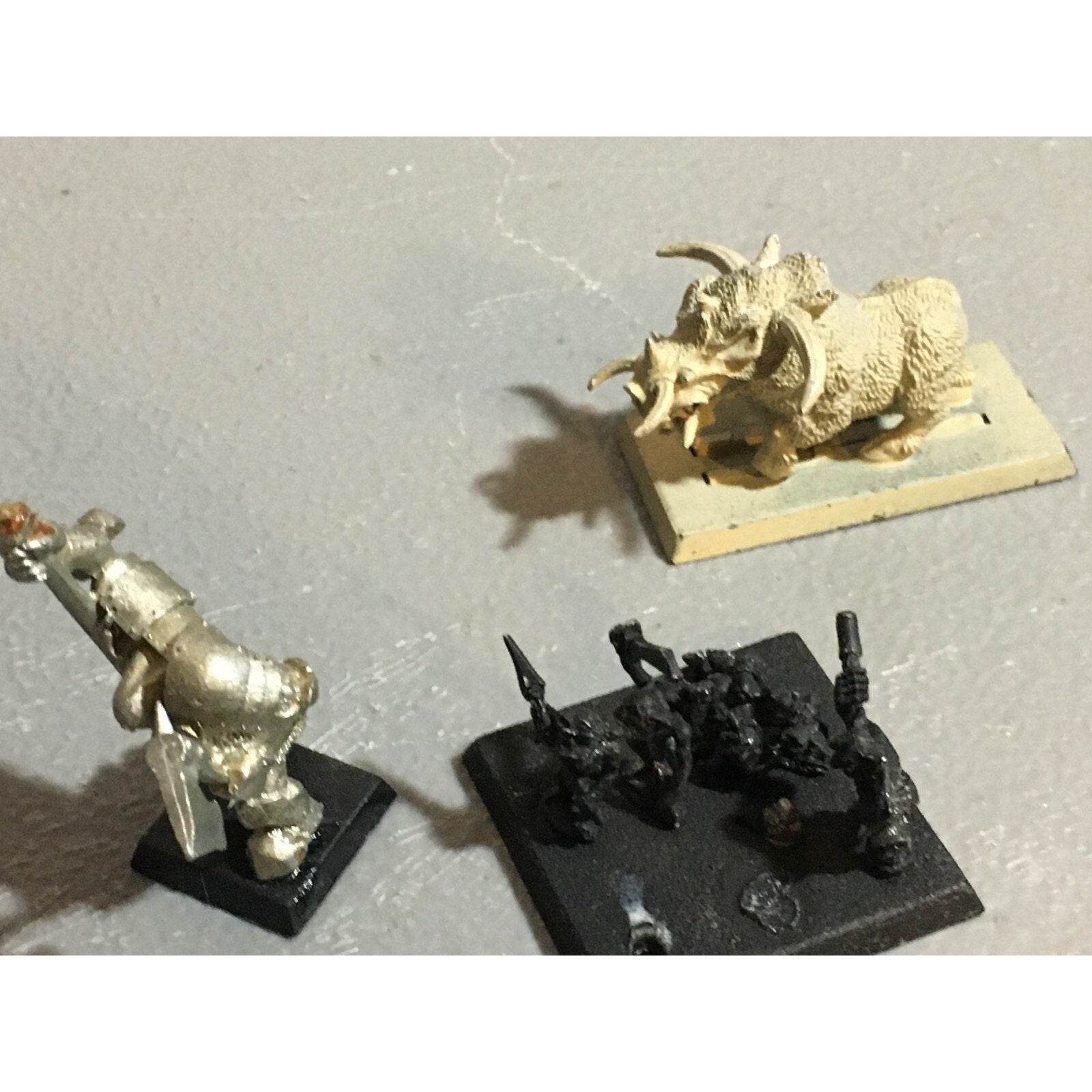 A21033 WARHAMMER FANTASY ORCS & GOBLINS METAL SNOTLING BLACK ORC BOAR