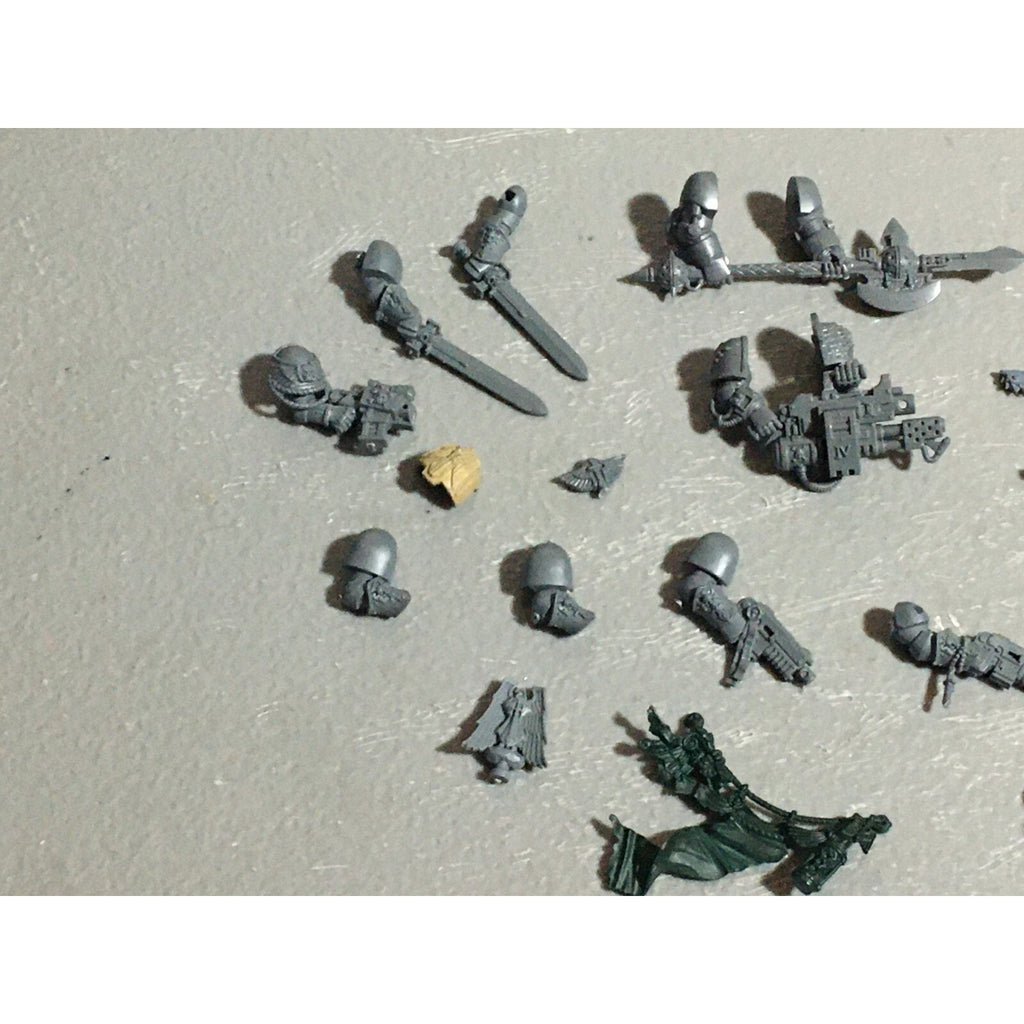 A22272 WARHAMMER 40K SPACE MARINES DARK ANGELS BITS LOT MIXED GAMES WORKSHOP GW