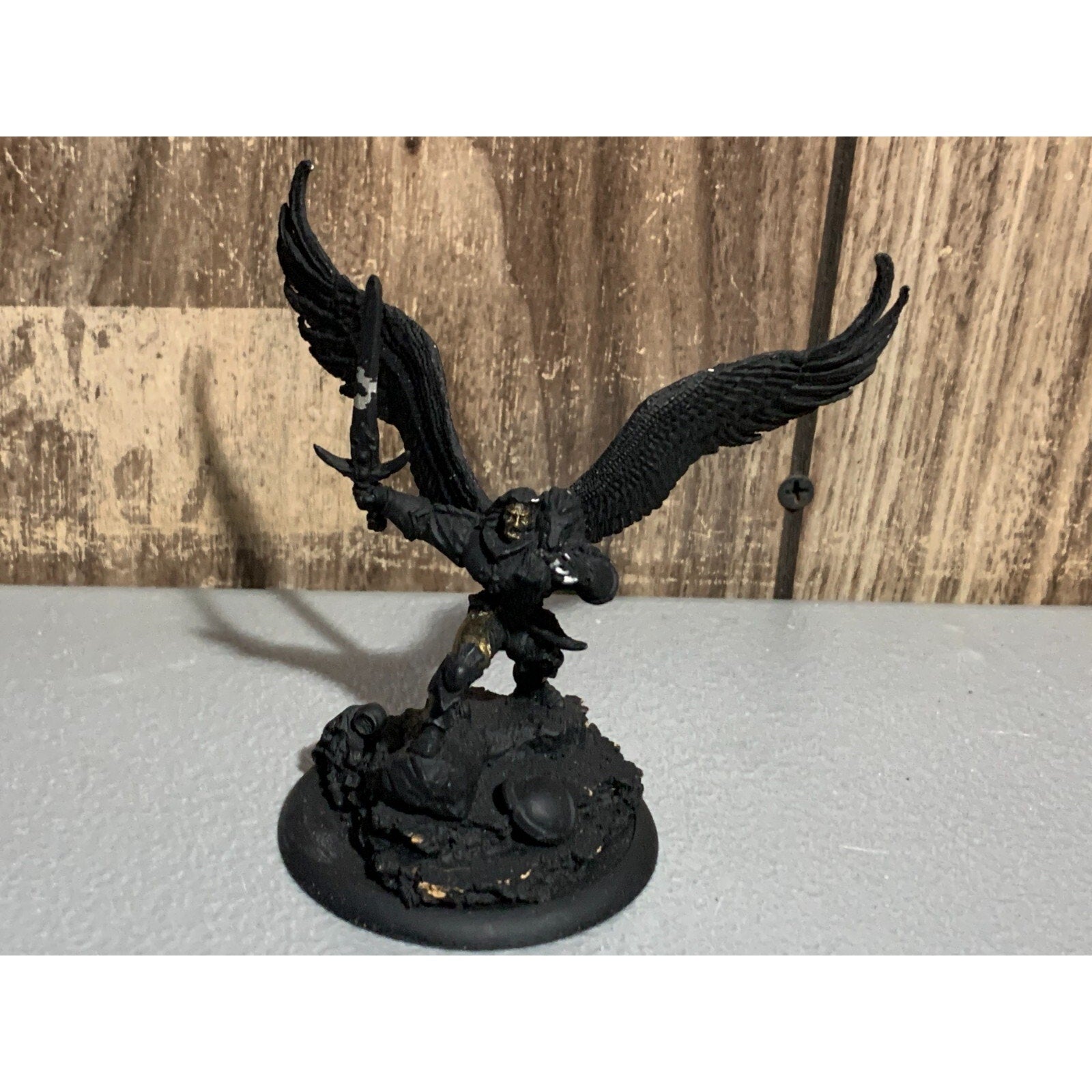 A11498 WARGAMES FANTASY FUTURISTIC METAL MINIATURE WINGED ANGEL HQ LORD