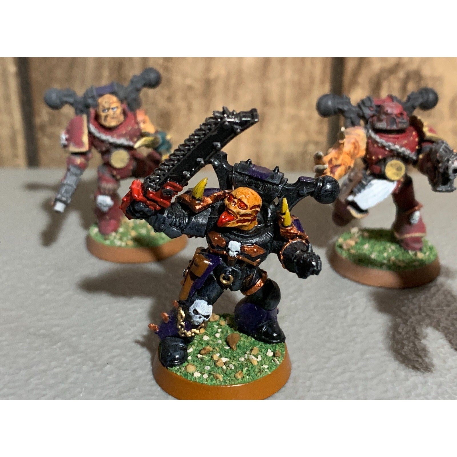 A17507 WARHAMMER 40K CHAOS SPACE MARINES OOP CUSTOM POSSESSED PAINTED BASED