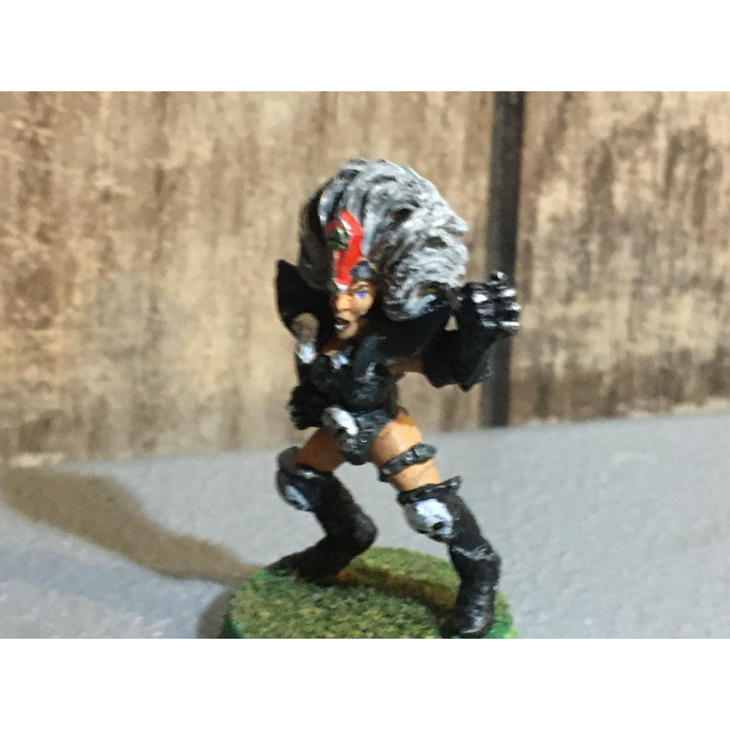 A30120 WARHAMMER BLOOD BOWL METAL DARK ELVES TEAM WITCH ELF PAINT BASE OOP GW