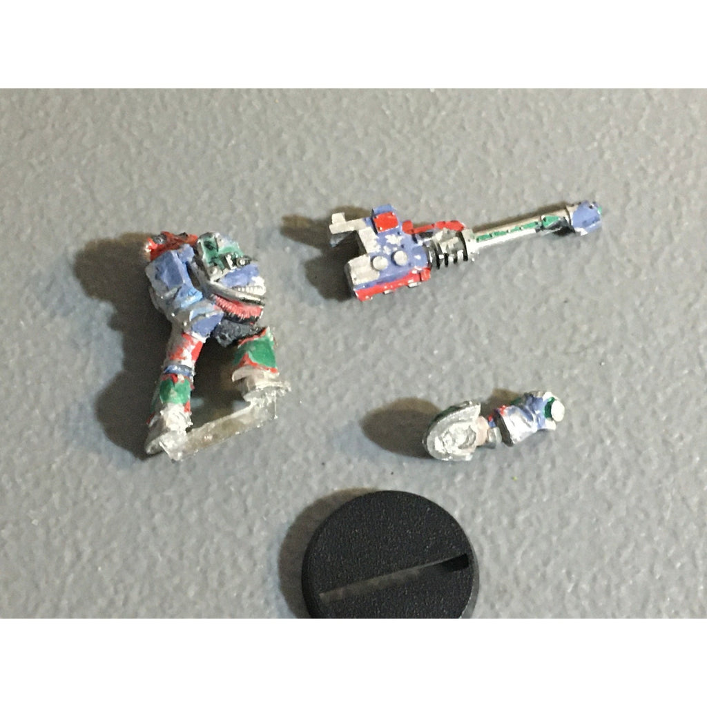A31168 WARHAMMER 40K CHAOS SPACE MARINES METAL HAVOC W LASCANNON GW