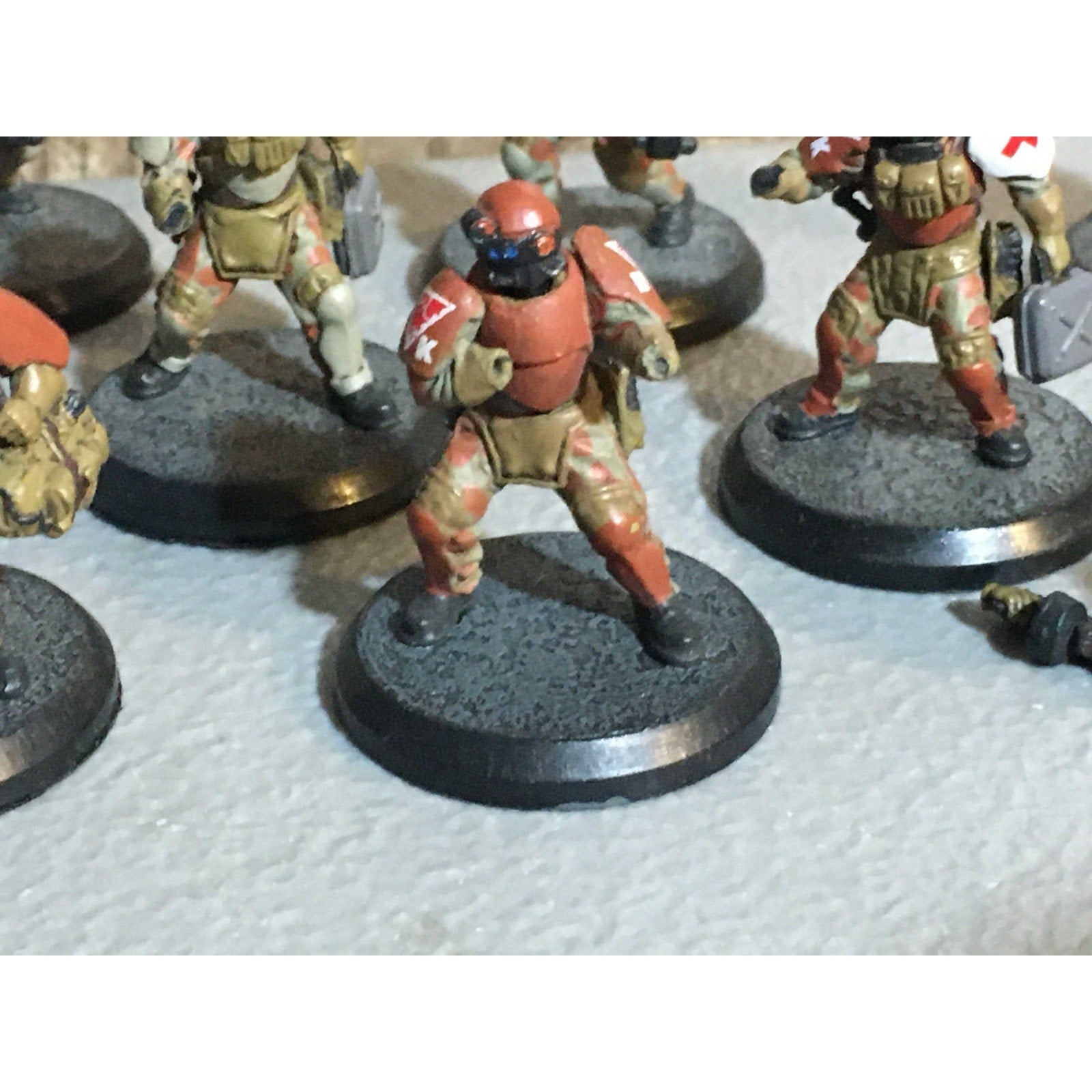 A32056 RACKHAM AT-43 RED BLOK MINIS NO CARD INCOMPLETE LOT 11 PK KOMMANDO SOLDAT