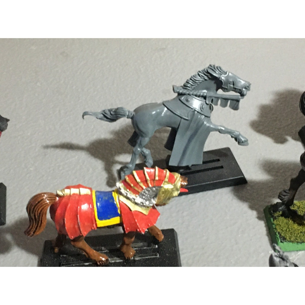 A22414 WARHAMMER FANTASY HIGH ELVES MIXED LOT HORSES SILVER HELM PRINCE GW