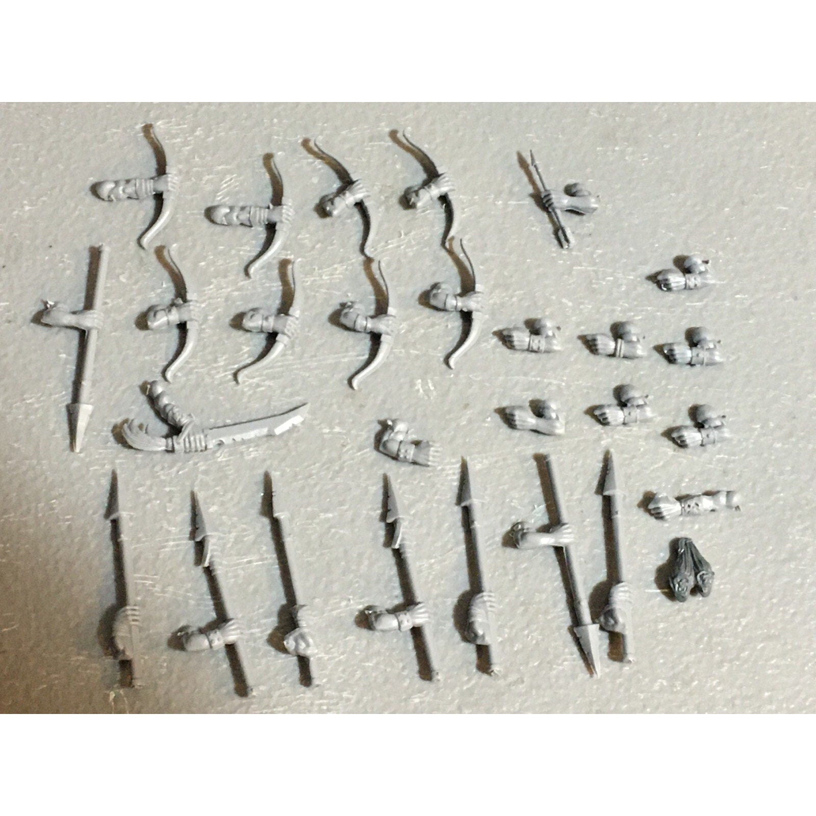 A23393 WARHAMMER FANTASY ORCS & GOBLINS BITS LOT WOLF RIDERS ARMS GW