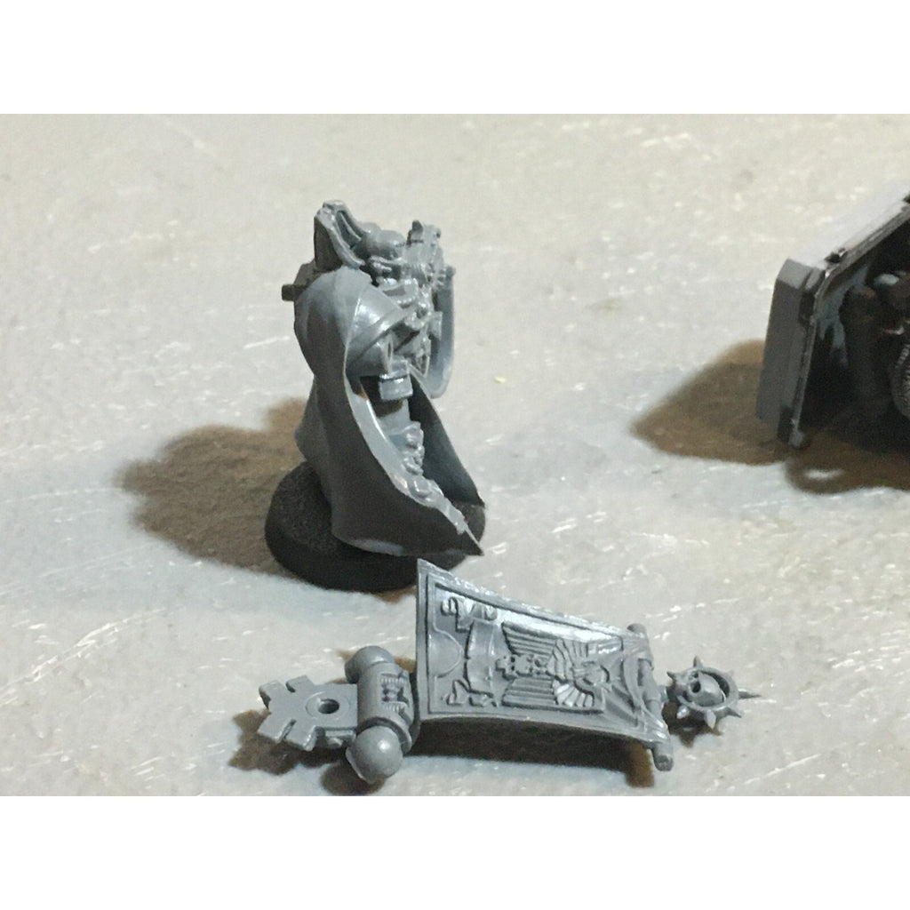 A20145 WARHAMMER 40K SPACE MARINES BLOOD ANGELS METAL BAAL SPONSON + CAPT NO HND