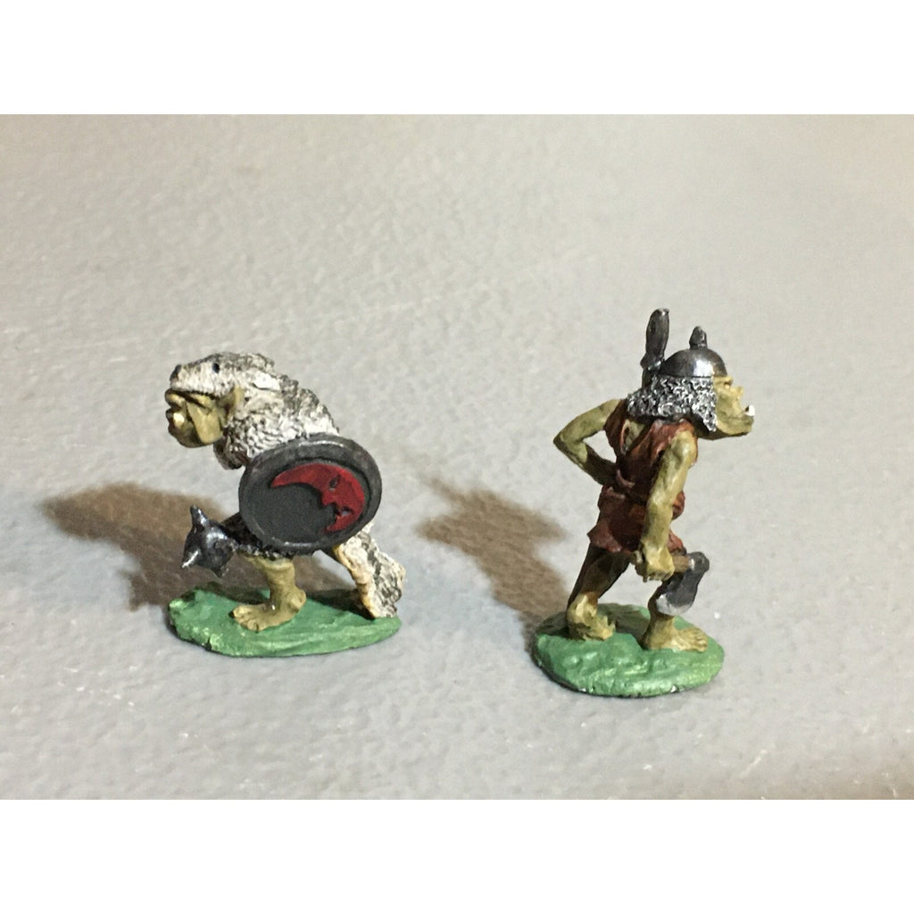 A9798 CITADEL PRE SLOTTA METAL RARE OOP ORCS ARMOURED & AXE SPEAR