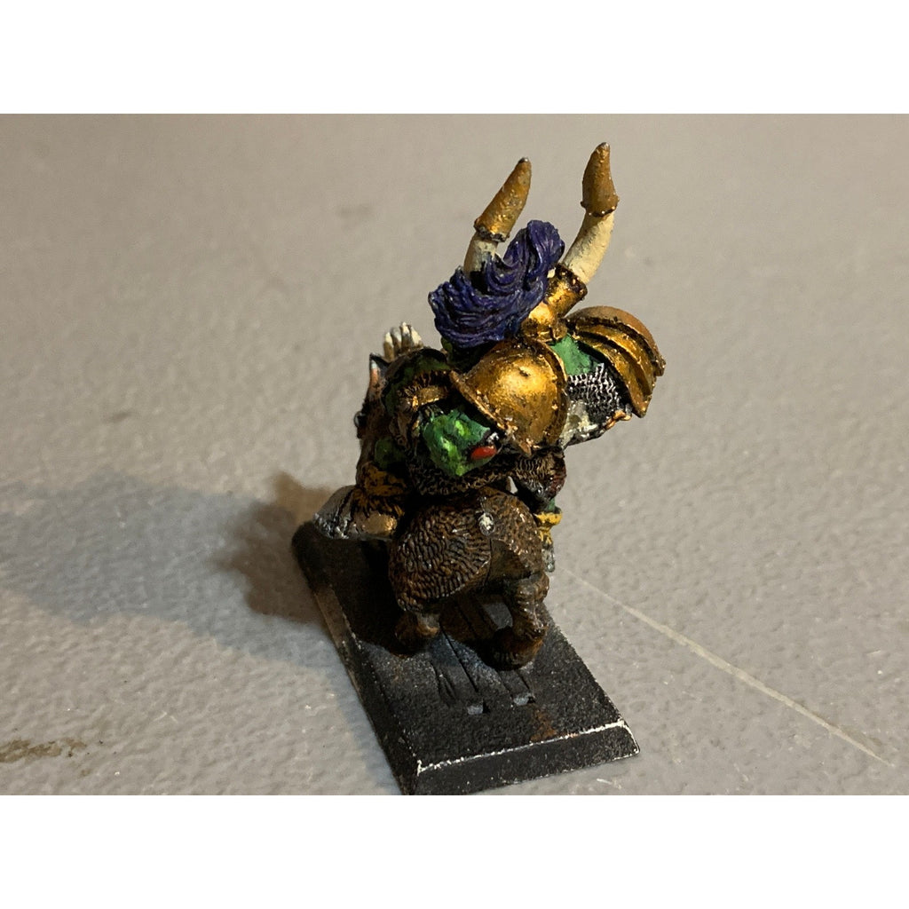 A31240 WARHAMMER FANTASY AOS METAL ORCS & GOBLINS ORC WARBOSS ON BOAR INCOMPLETE