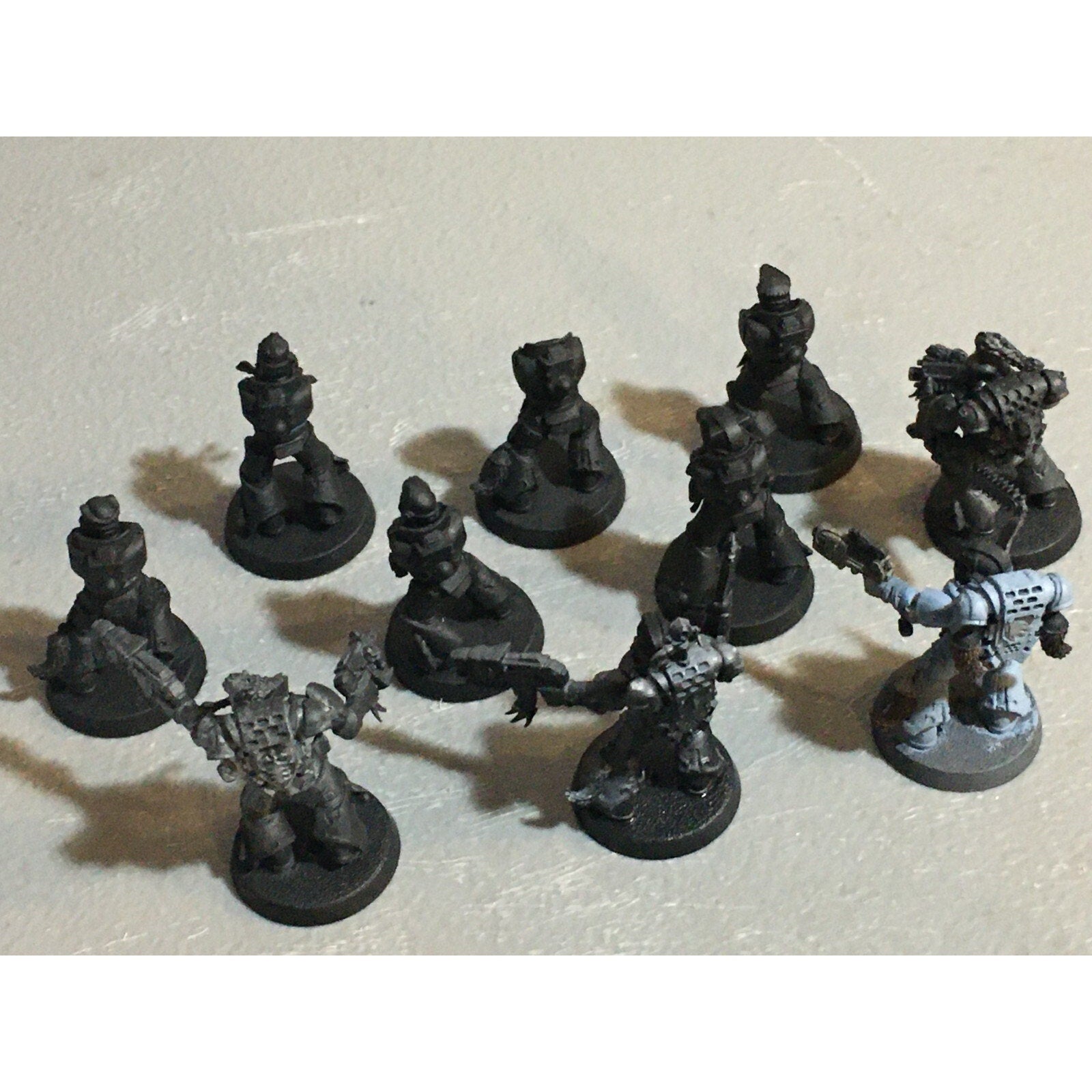 A23004 WARHAMMER 40K SPACE MARINES WOLVES INCOMPLETE GREY HUNTERS 10 PK GW