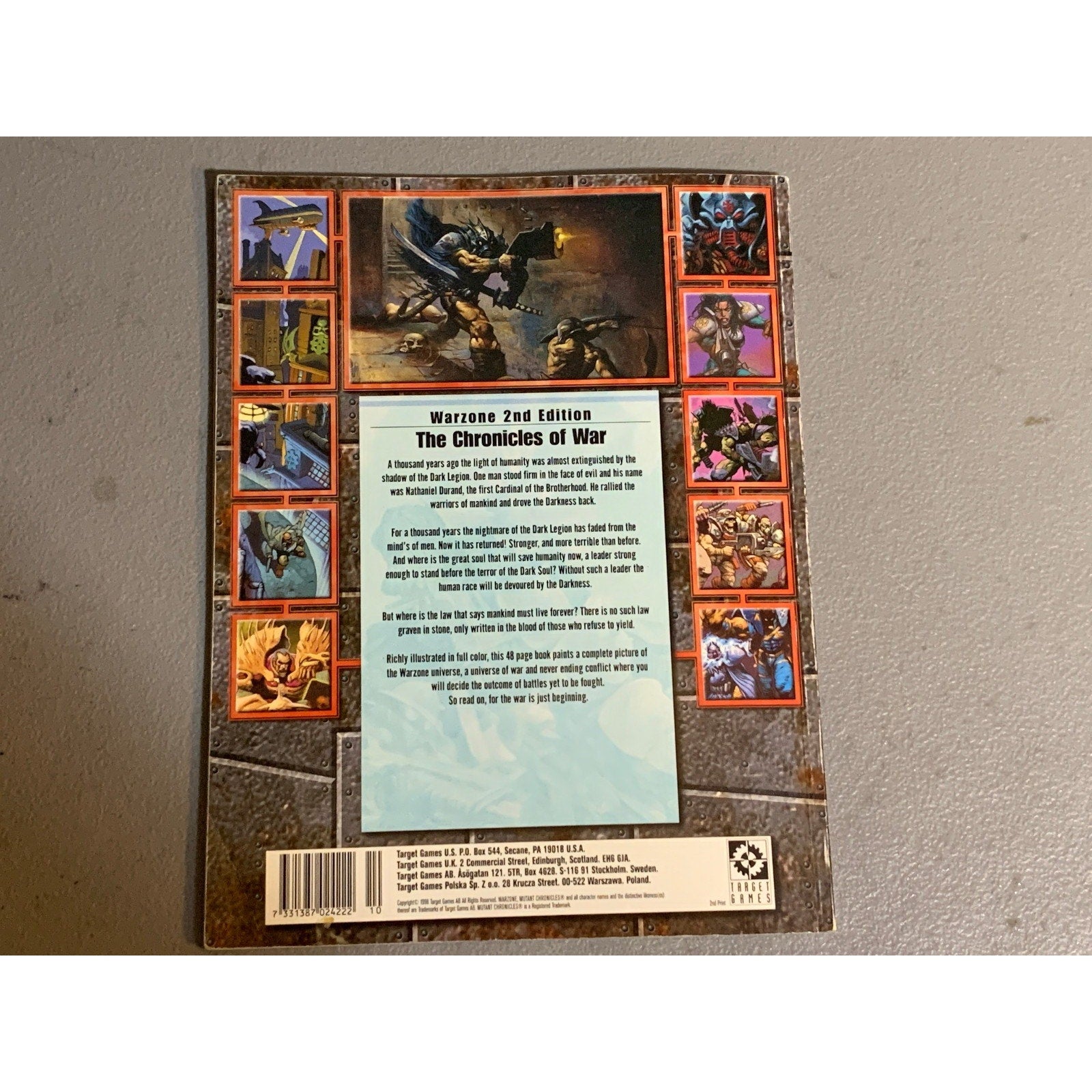 A31656 WARZONE MUTANT CH HHG HEARTBREAKER ARMY BOOK PLAYED THE CHRONICLES OF WAR