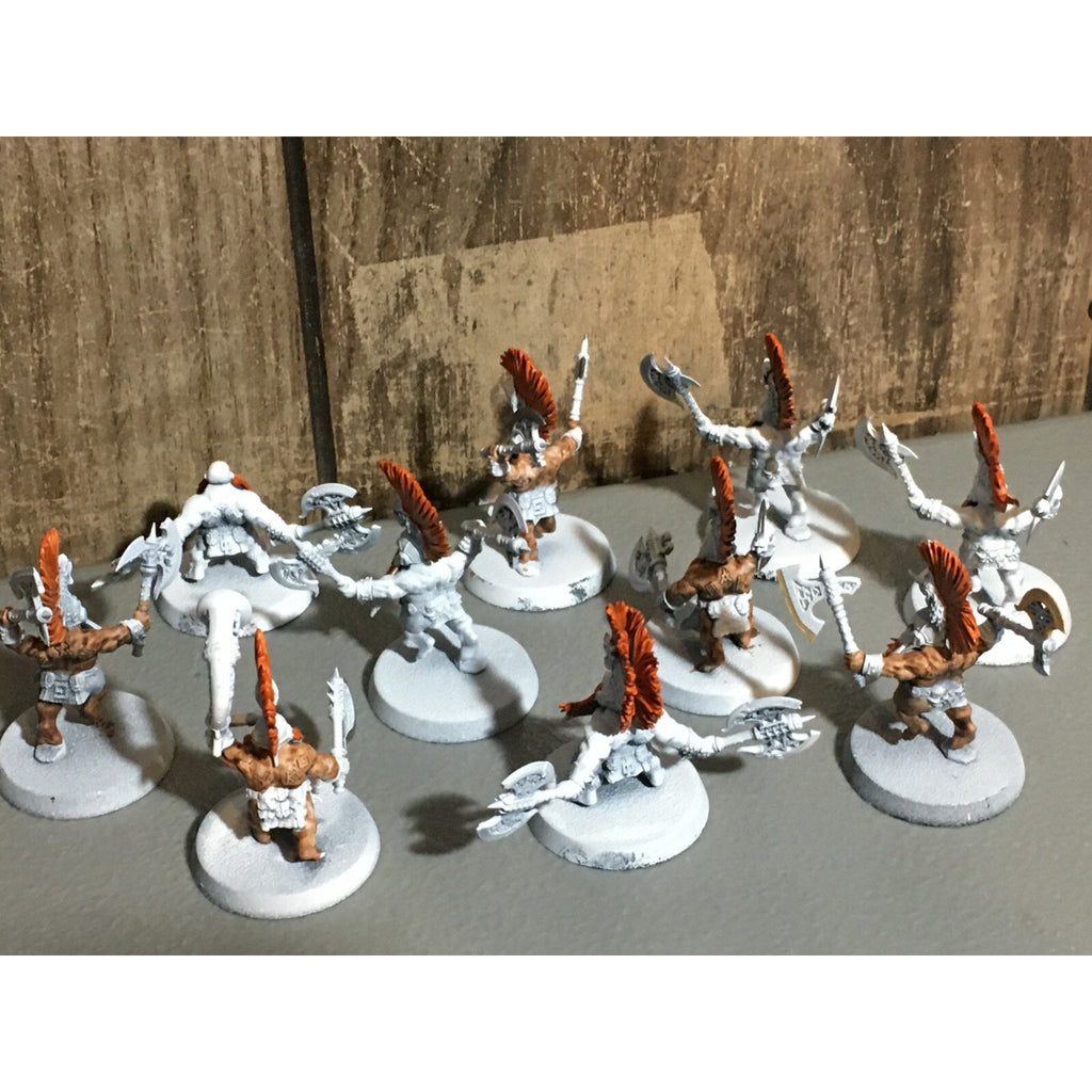A20181 WARHAMMER FANTASY AOS FYRESLAYERS VULKITE BERZERKERS 10 PK PRIMED