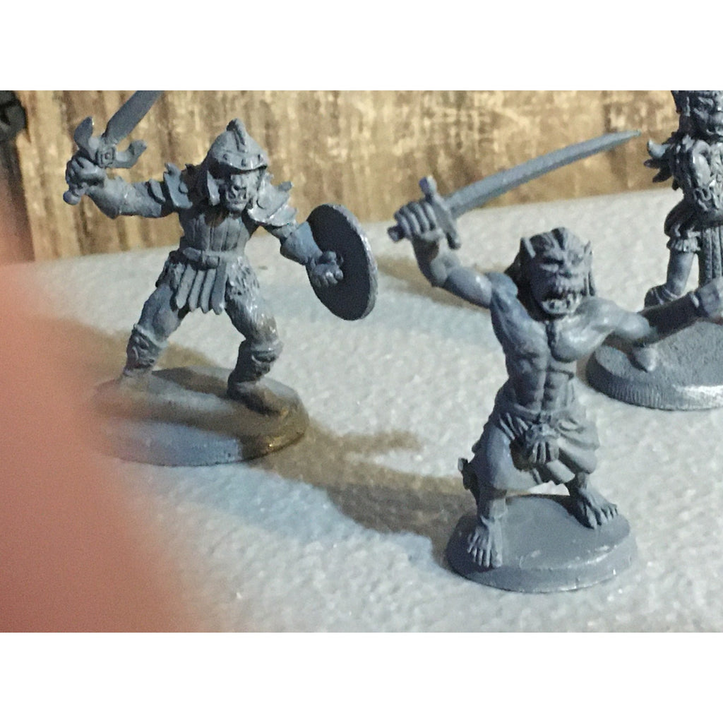 A32623 RAL PARTHA MINIATURES METAL 3 PK ORC WARRIORS FIGHTER BARBARIAN D&D