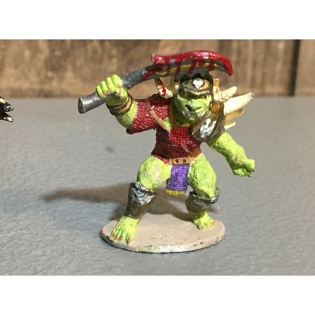A24867 UNBRANDED METAL TABLETOP OLD OOP D&D FANTASY MONSTER ORC MINIATURES