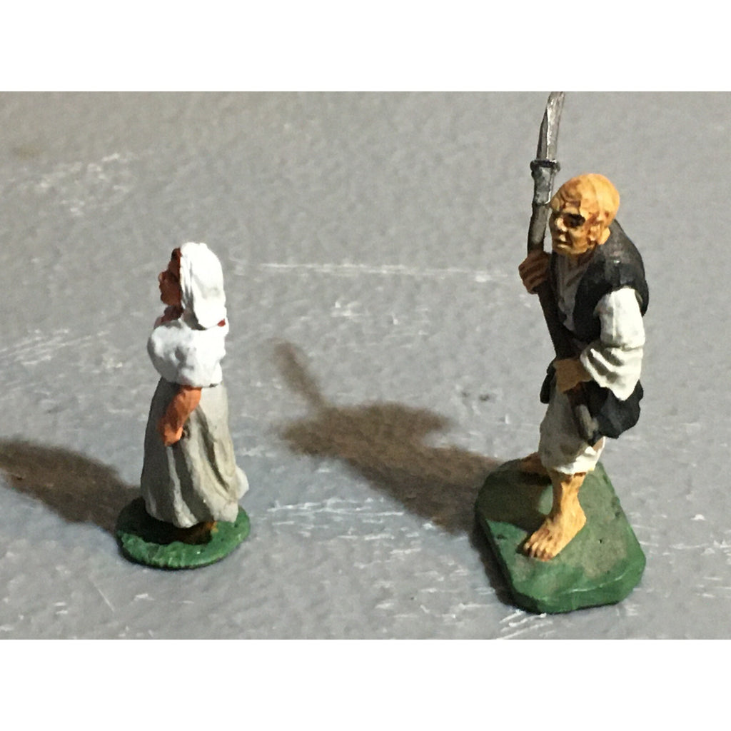 A10122 CITADEL PRE SLOTTA METAL RARE OOP HUMAN VILLAGERS PEASANTS 2 PK PAINTED
