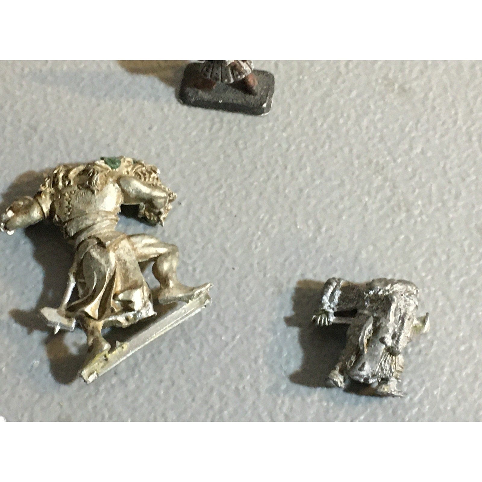 A32530 UNKNOWN METAL MINIATURES INCOMPLETE LOT WARRIOR ELF OGRE ORC DWARF