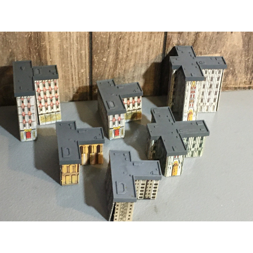 A31673 WARHAMMER EPIC 40K TERRAIN BUILDINGS PLASTIC & CARDSTOCK 6 PK