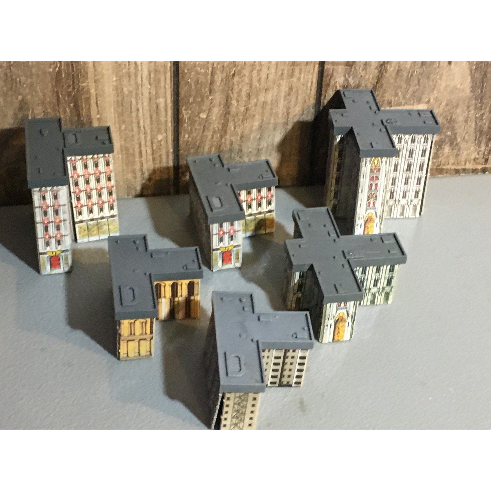 A31673 WARHAMMER EPIC 40K TERRAIN BUILDINGS PLASTIC & CARDSTOCK 6 PK