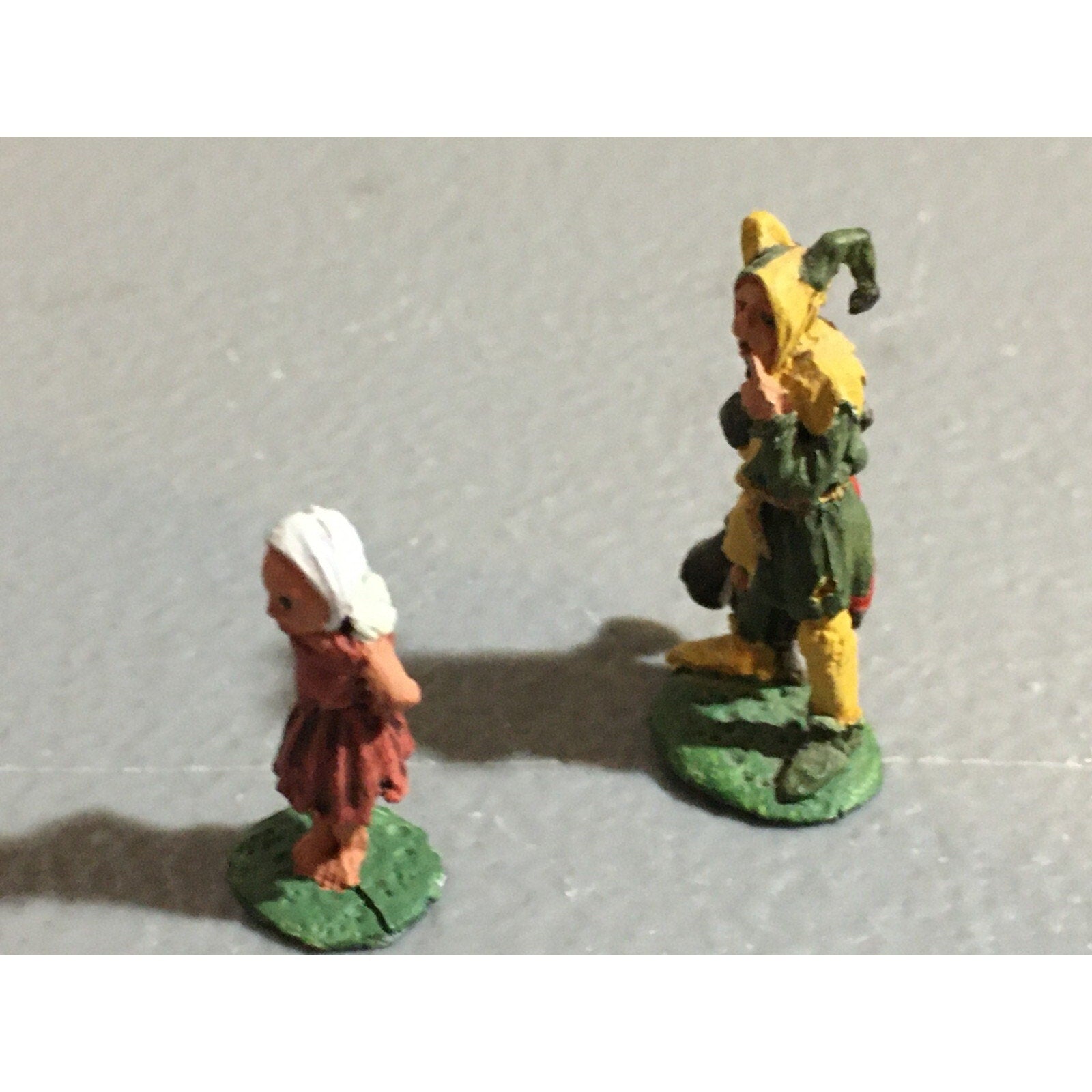 A9850 CITADEL PRE SLOTTA METAL RARE OOP PAINTED HUMAN JESTER & CHILD