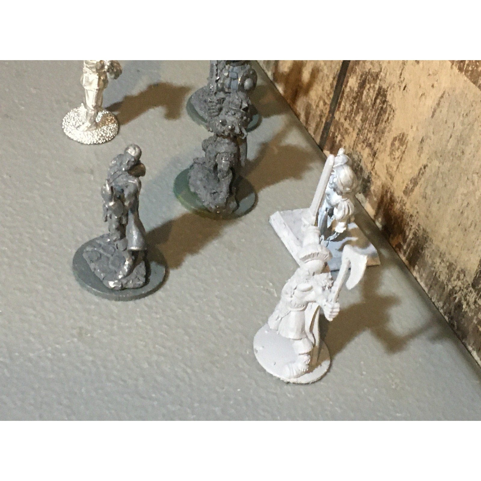 A34019 UNKNOWN METAL MINIATURES MIXED HUMANS SOLDIER WARRIOR