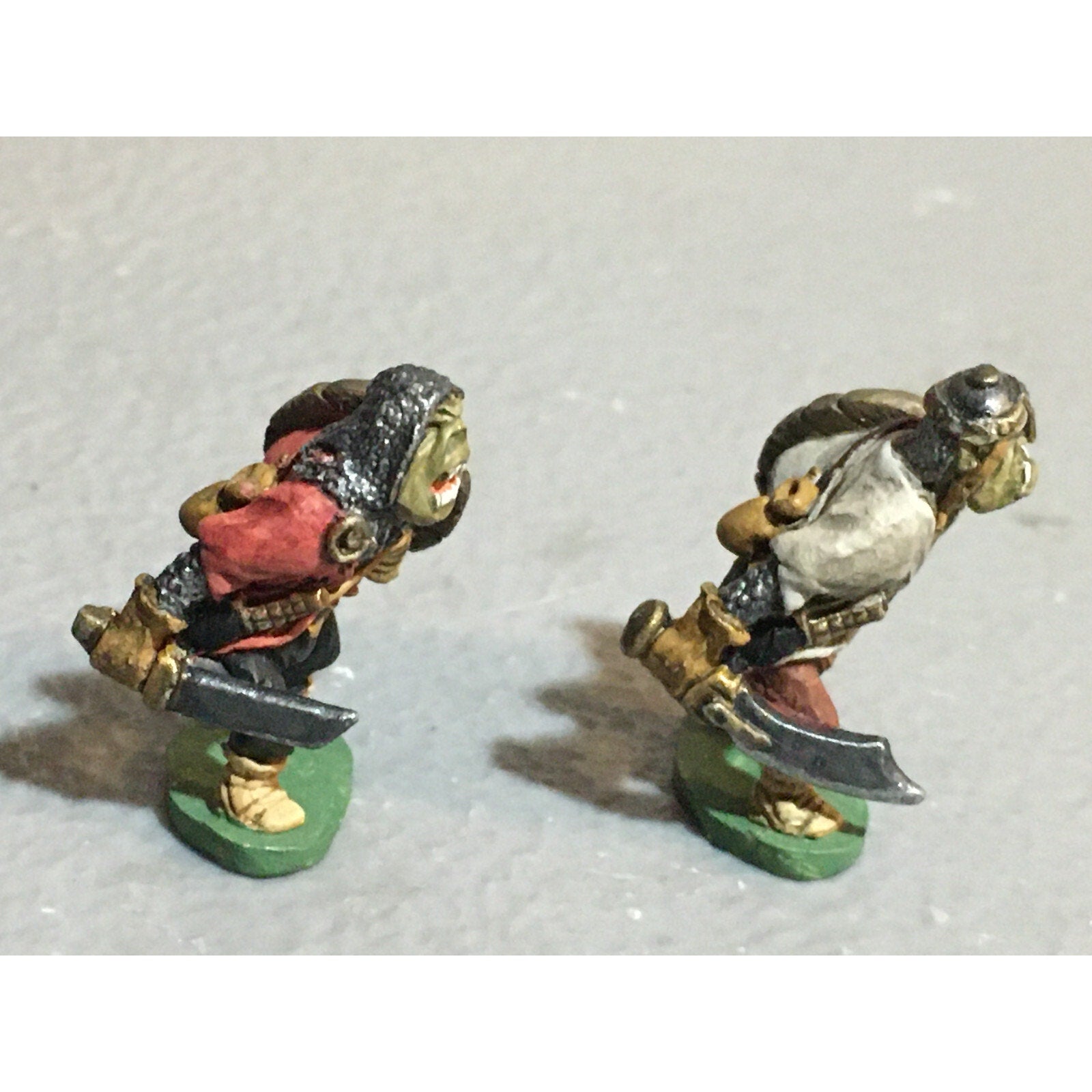A10087 CITADEL PRE SLOTTA METAL RARE OOP ORC WARRIORS 2 PK WARHAMMER PAINTED