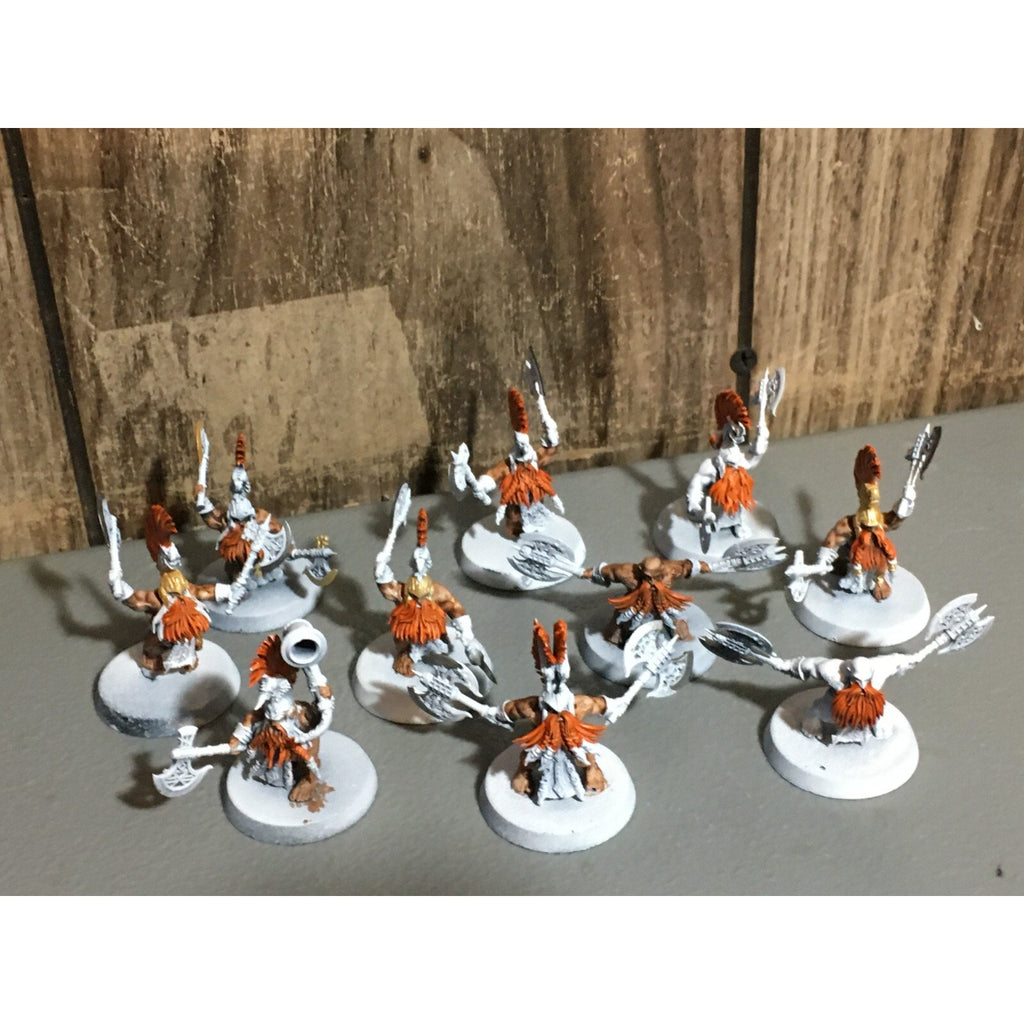 A20178 WARHAMMER FANTASY AOS FYRESLAYERS VULKITE BERZERKERS 10 PK PRIMED
