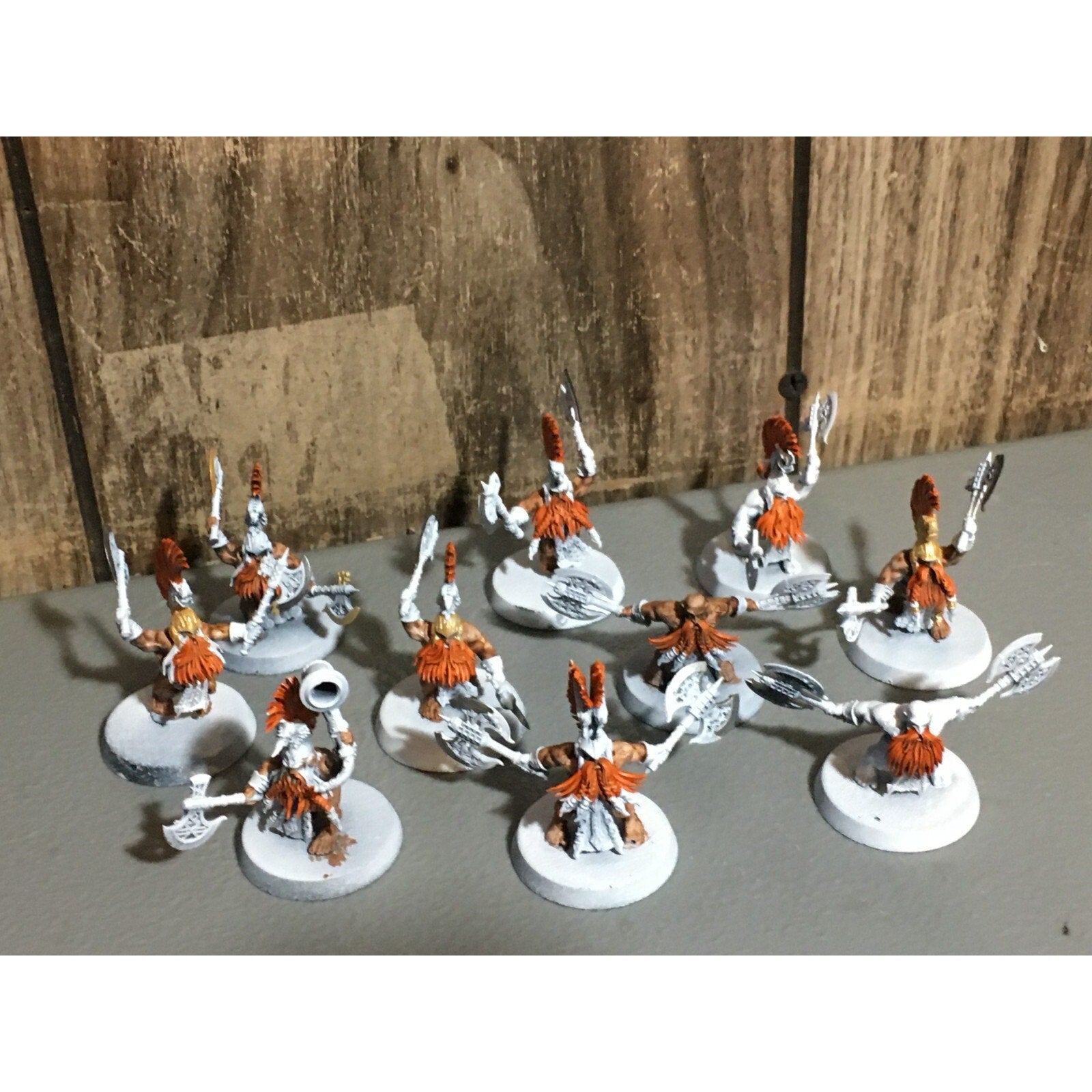 A20178 WARHAMMER FANTASY AOS FYRESLAYERS VULKITE BERZERKERS 10 PK PRIMED