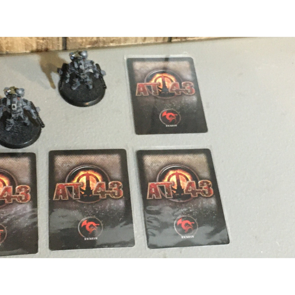 A33511 RACKHAM AT-43 UNA DEATH DEALER TACARM 3 PK MINIATURES W CARDS