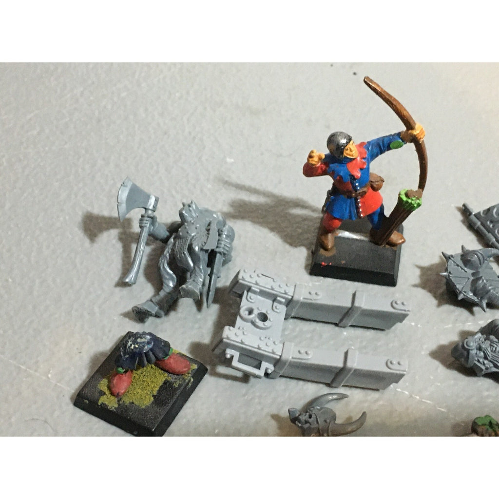 A20140 WARHAMMER AOS FANTASY BITS LOT ORCS EMPIRE CHAOS LIZARDMEN OGRE
