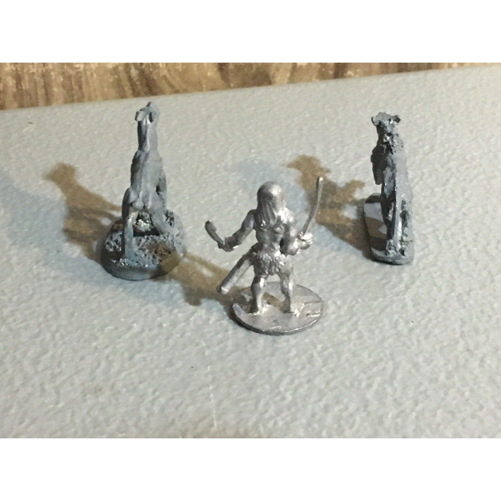 A32618 RAL PARTHA MINIATURES METAL HELLHOUND DOG & BARBARIAN HERO D&D
