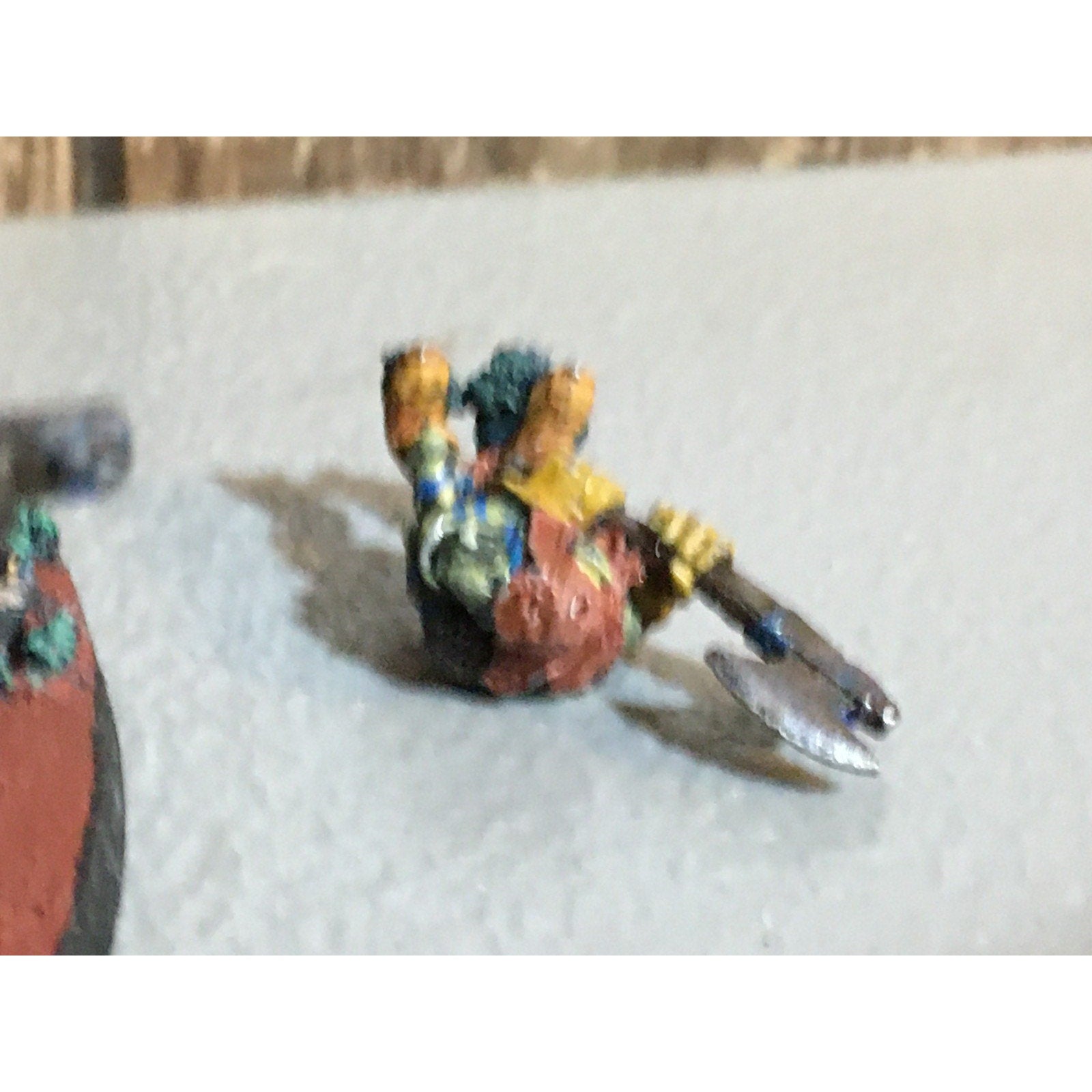 A32475 WARHAMMER FANTASY METAL ORCS GOBLINS SPEAR CHUKKA PAINT BASE