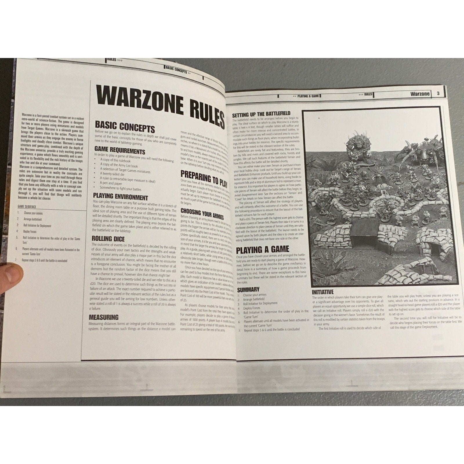 A31657 WARZONE MUTANT CHRON HHG HEARTBREAKER ARMY BOOK PLAYED THE RULES OF WAR
