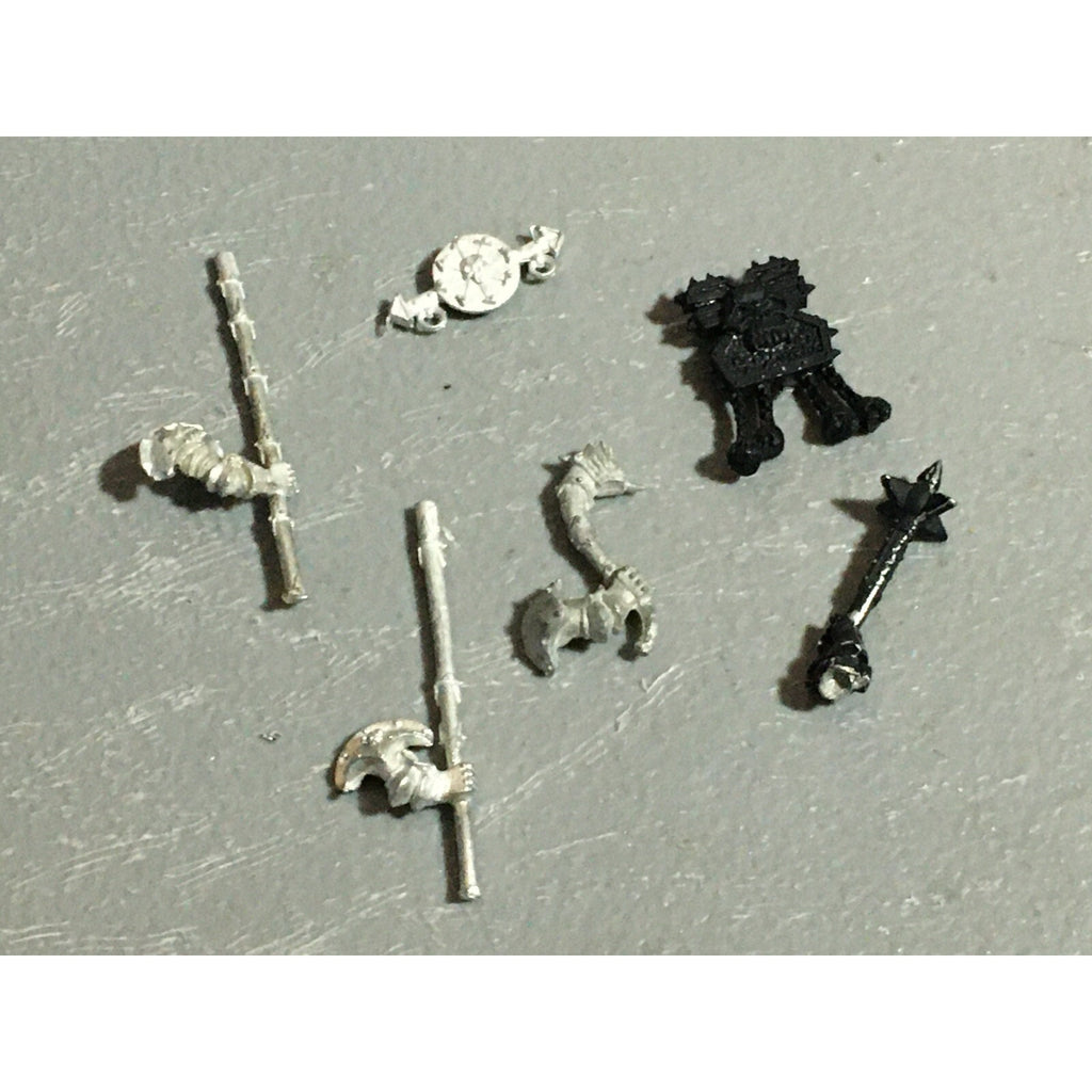 A22372 WARHAMMER FANTASY WARRIORS CHAOS MORTALS METAL BITS LOT REGIMENT COMMAND