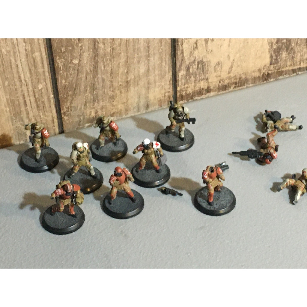 A32056 RACKHAM AT-43 RED BLOK MINIS NO CARD INCOMPLETE LOT 11 PK KOMMANDO SOLDAT