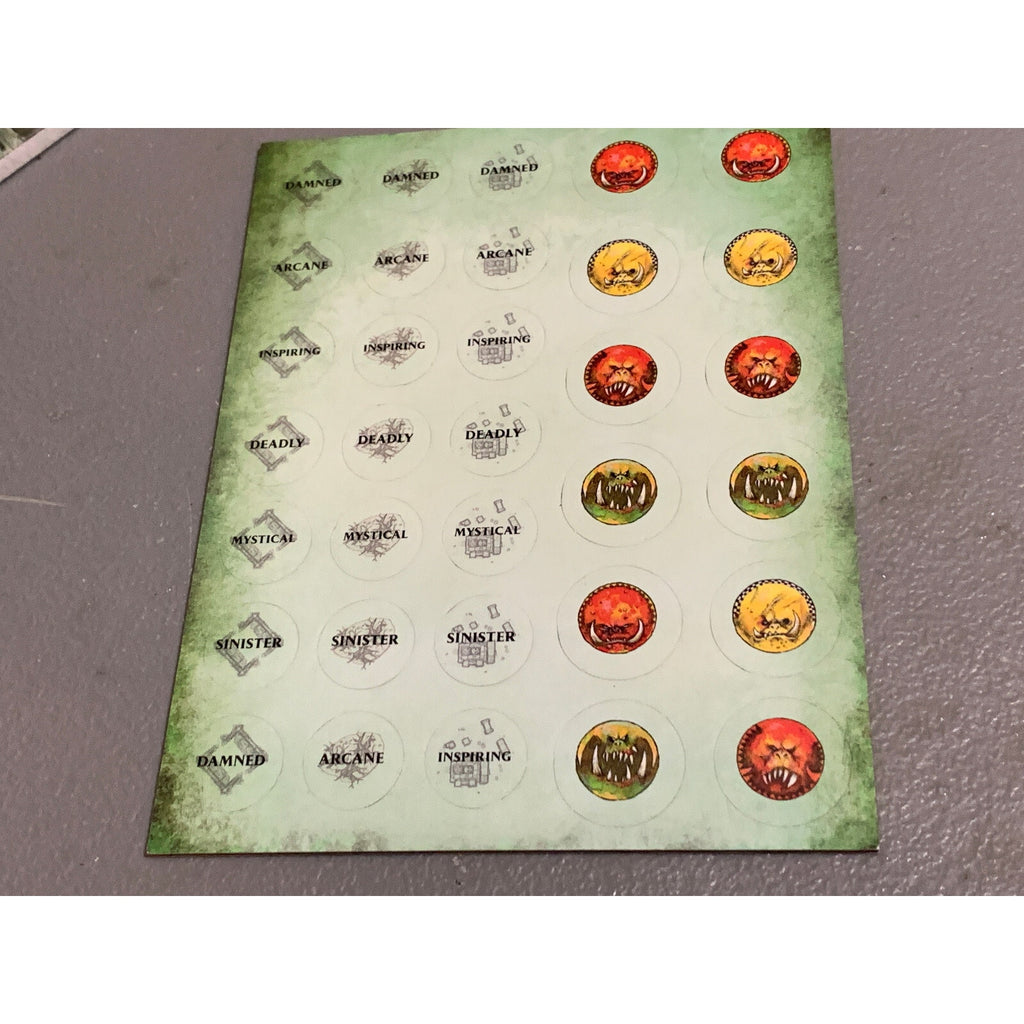 A15633 WARHAMMER AOS GRAND ALLIANCE DESTRUCTION ORRUK TOKENS WARSCROLL CARDS