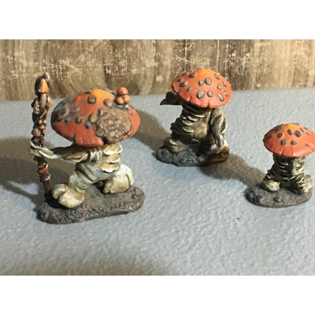 A30877 REAPER MINIATURES DARK HEAVEN MUSHROOM MEN & KING PAINTED MYCONIDS