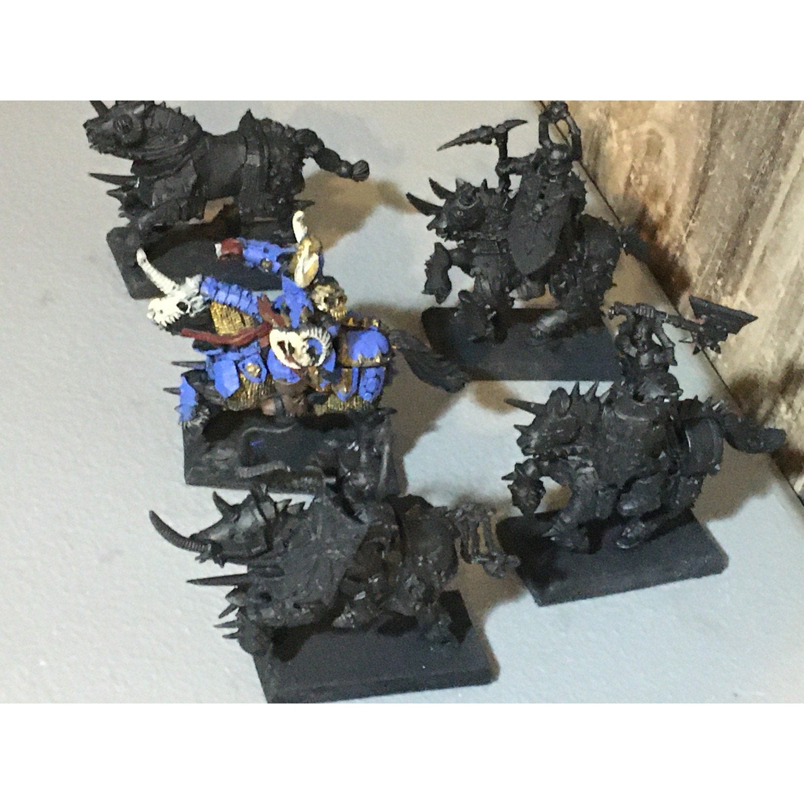 A33420 WARHAMMER FANTASY OLD WORLD CHAOS MORTALS KNIGHTS 5 PK INCOMPLETE GW