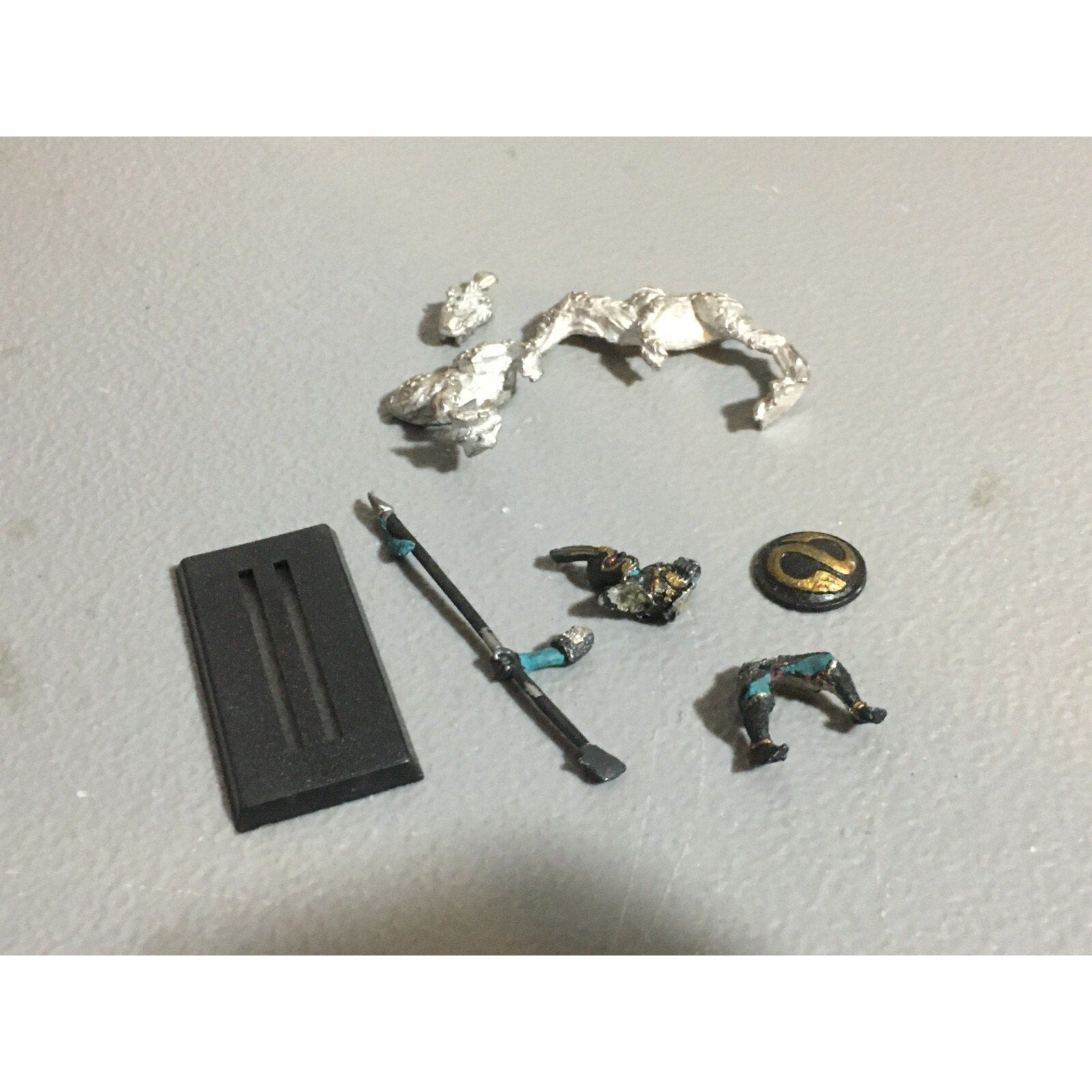 A20378 WARHAMMER FANTASY DARK ELVES METAL COLD ONE KNIGHT NO TAIL