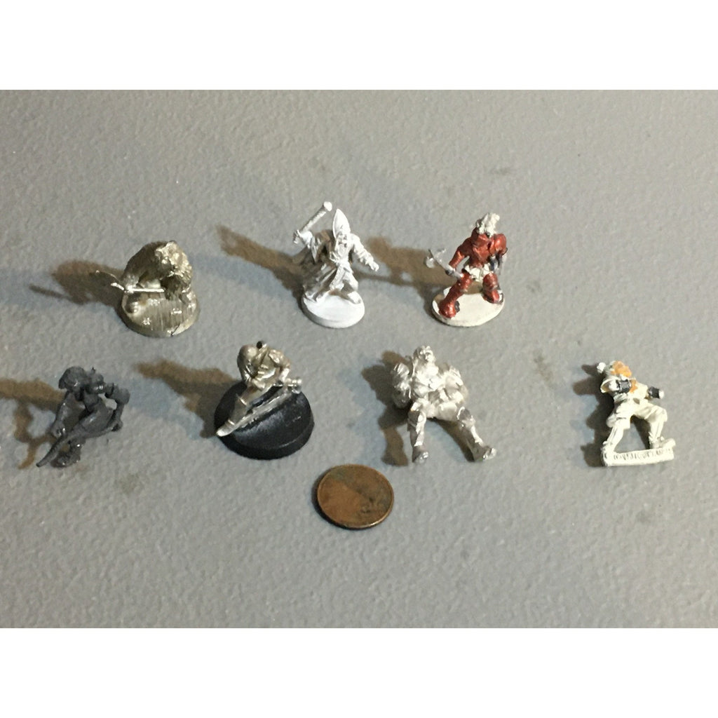 A34035 UNKNOWN METAL MINIATURES FANTASY MIXED LOT HUMAN ELF WARRIOR MISS HANDS