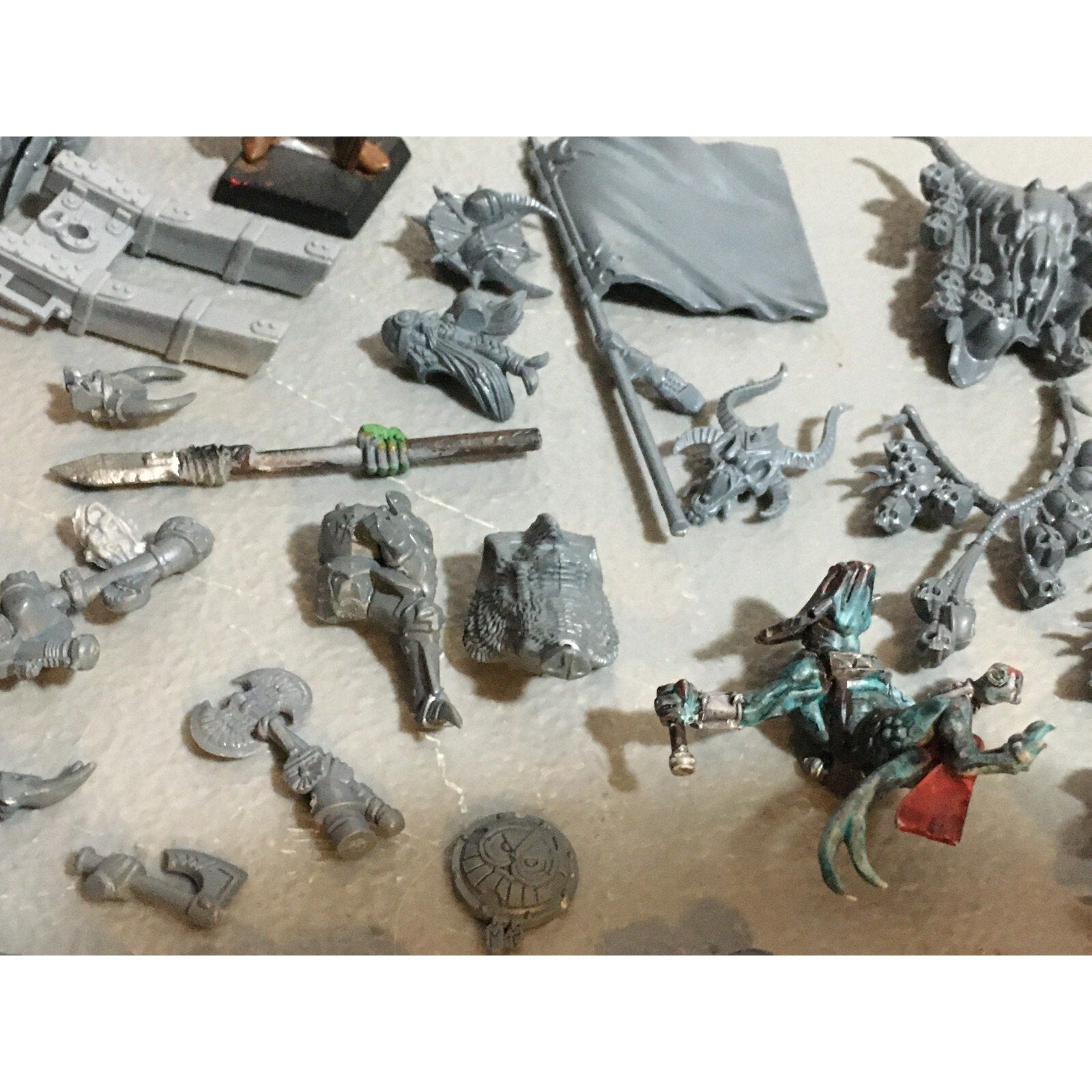 A20140 WARHAMMER AOS FANTASY BITS LOT ORCS EMPIRE CHAOS LIZARDMEN OGRE