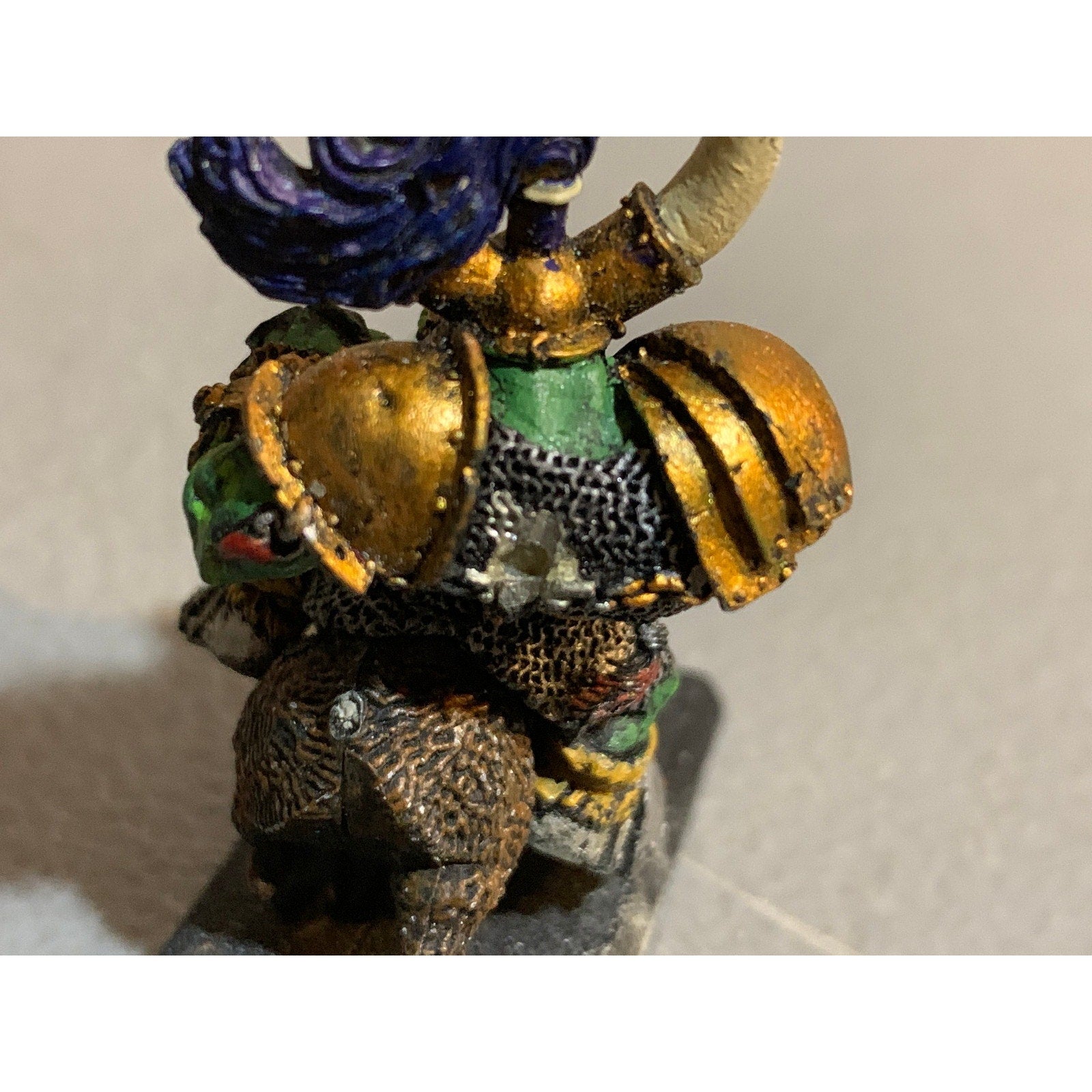 A31240 WARHAMMER FANTASY AOS METAL ORCS & GOBLINS ORC WARBOSS ON BOAR INCOMPLETE